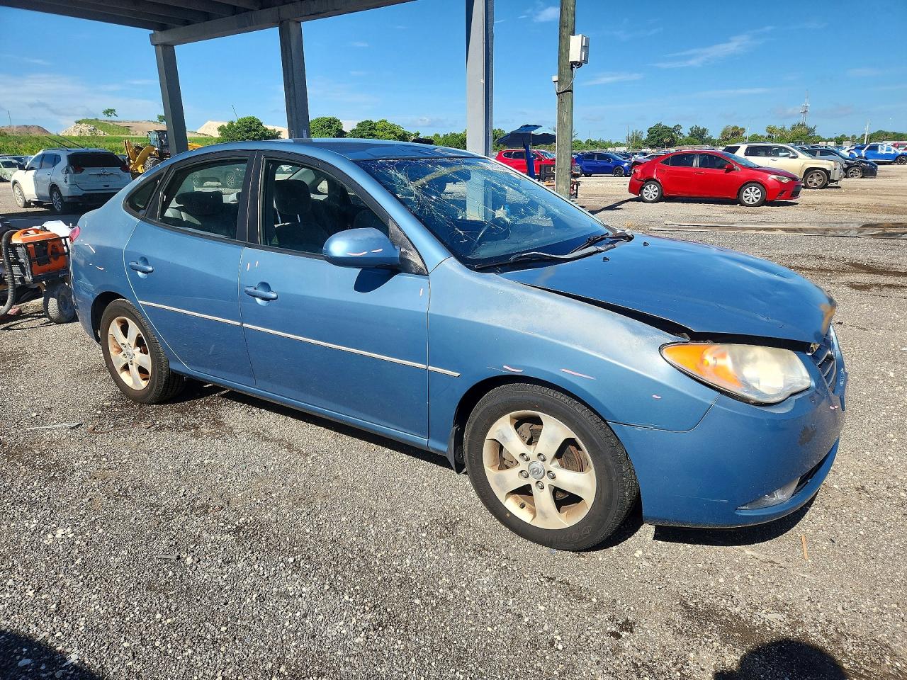 2007 Hyundai Elantra Gls Turquoise vin: KMHDU46D67U072567