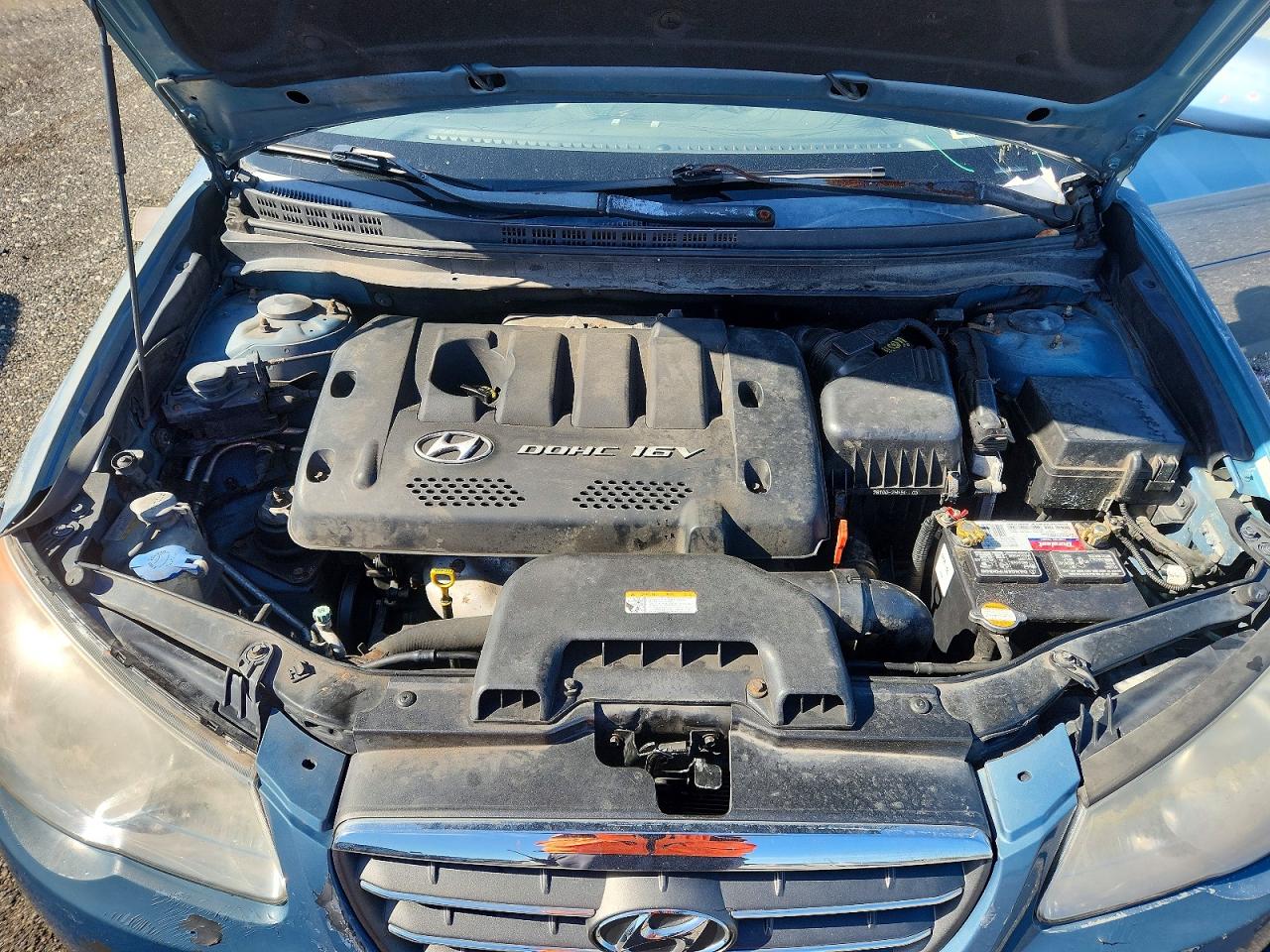 2007 Hyundai Elantra Gls Turquoise vin: KMHDU46D67U072567