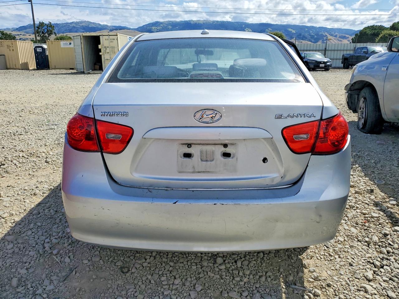 2007 Hyundai Elantra Gls Gray vin: KMHDU46D67U094018