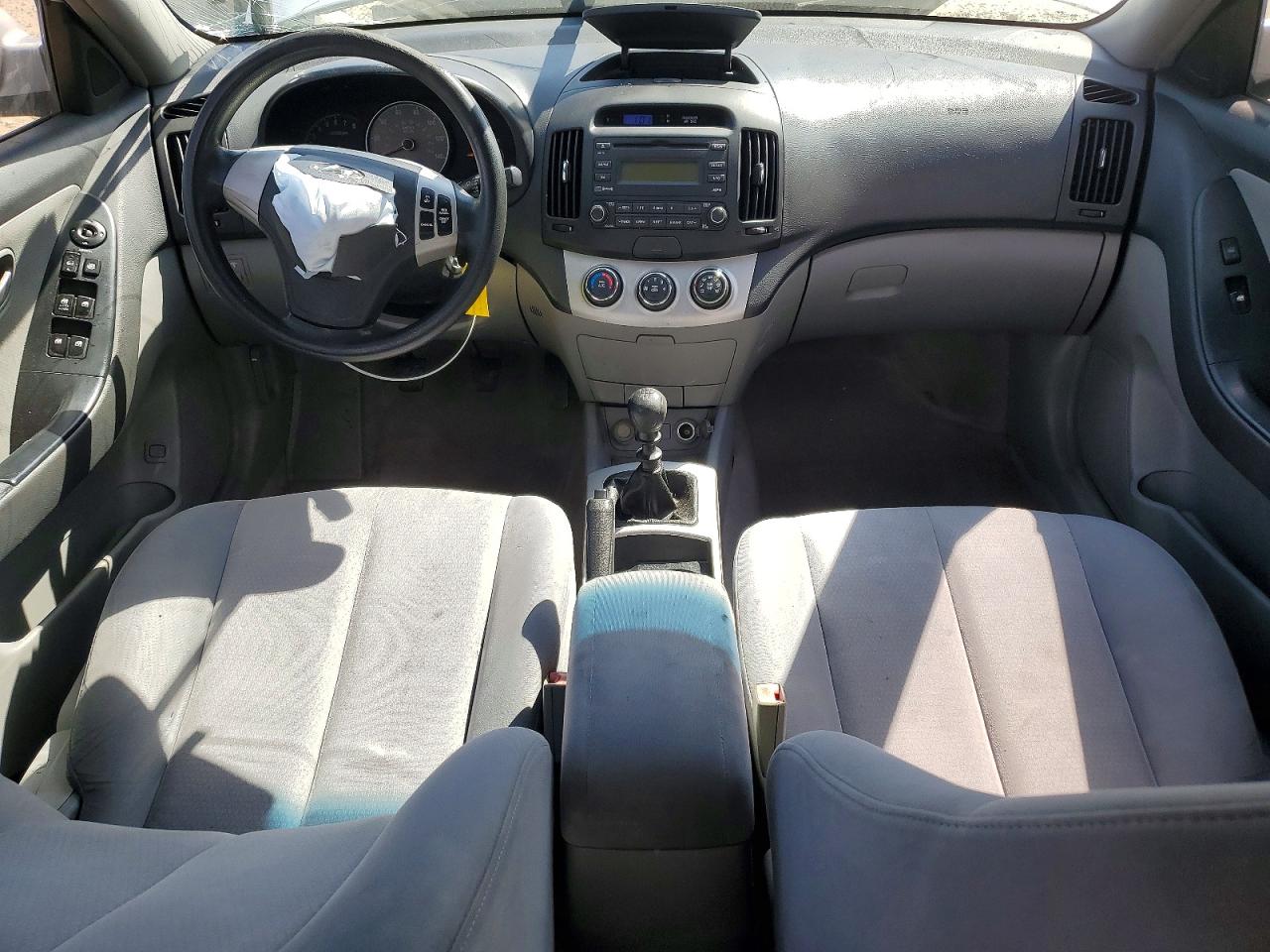 2007 Hyundai Elantra Gls Gray vin: KMHDU46D67U094018