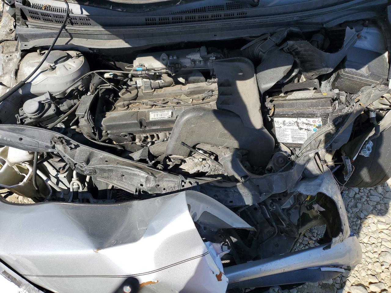 2007 Hyundai Elantra Gls Gray vin: KMHDU46D67U094018
