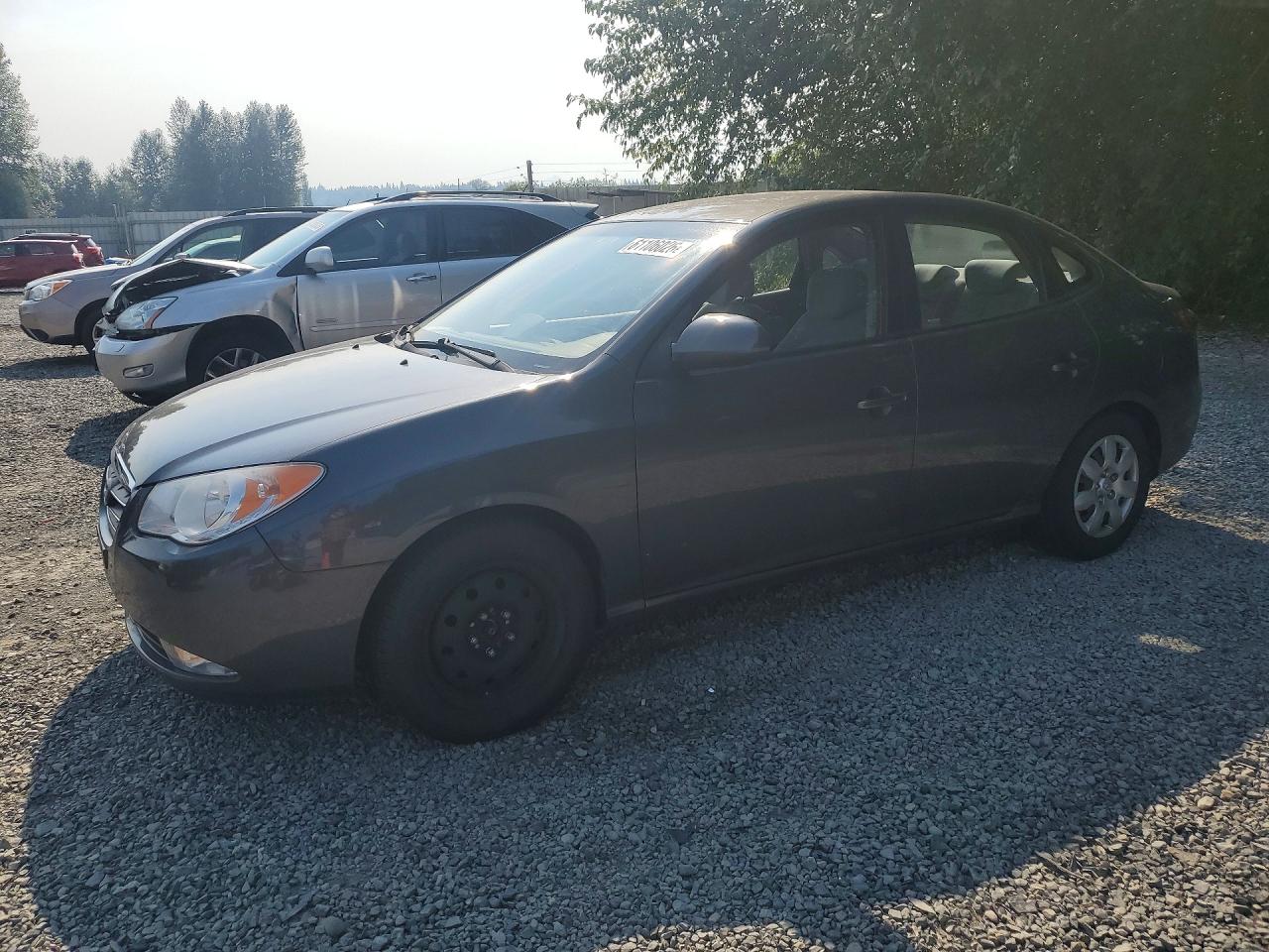 2007 Hyundai Elantra Gls Gray vin: KMHDU46D67U097808