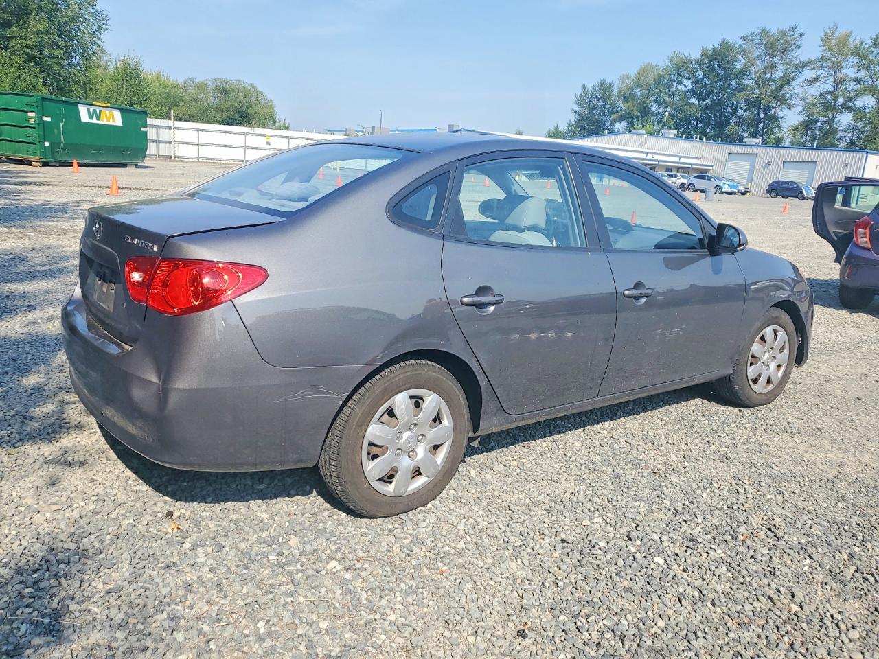 2007 Hyundai Elantra Gls Gray vin: KMHDU46D67U097808