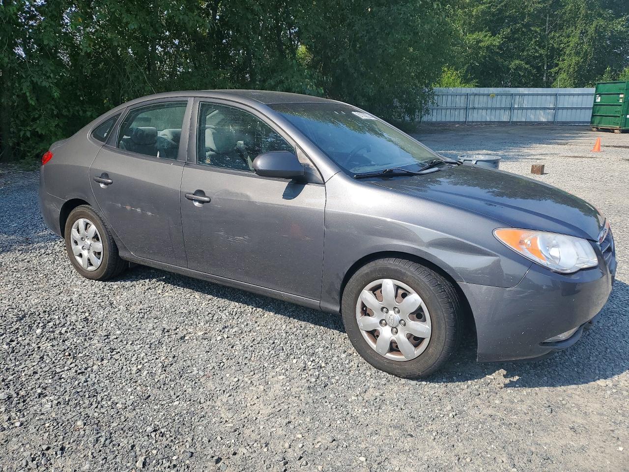 2007 Hyundai Elantra Gls Gray vin: KMHDU46D67U097808