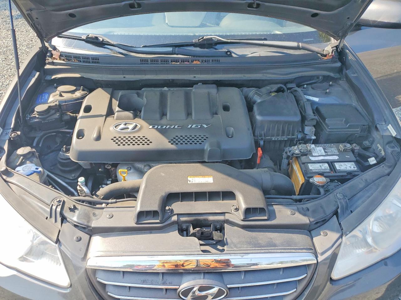 2007 Hyundai Elantra Gls Gray vin: KMHDU46D67U097808