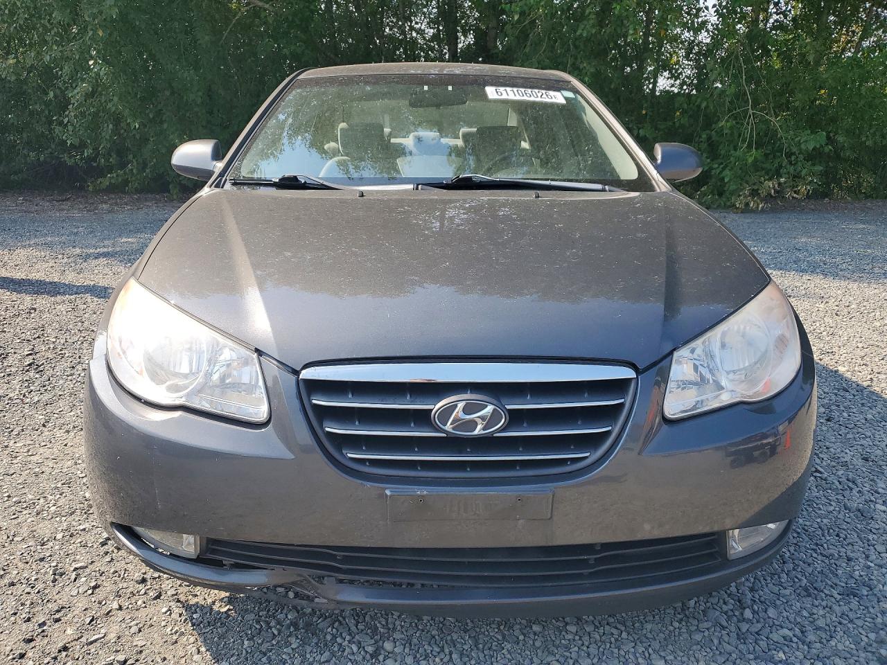 2007 Hyundai Elantra Gls Gray vin: KMHDU46D67U097808
