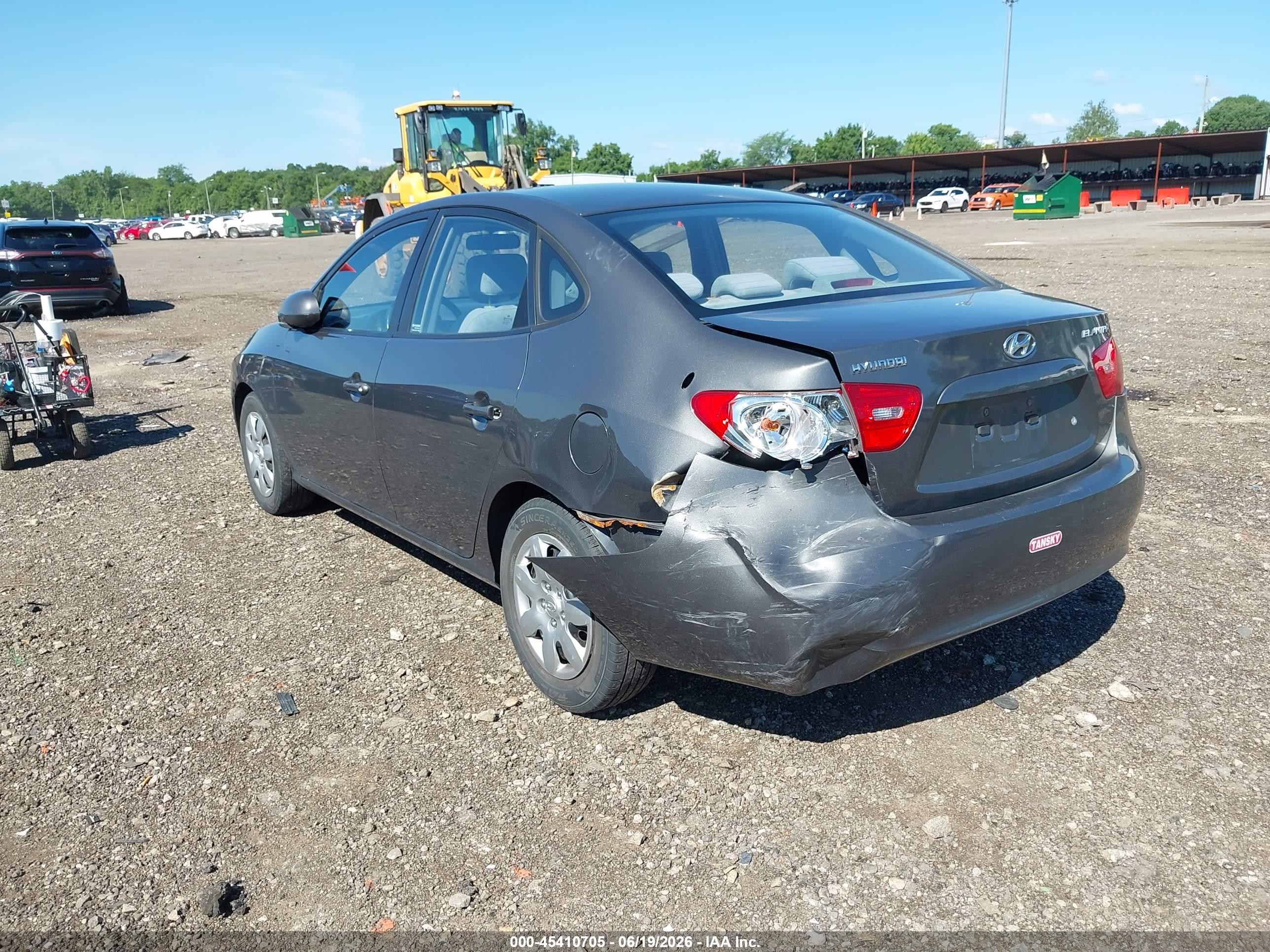 2007 Hyundai Elantra Gls/limited/se Gray vin: KMHDU46D67U101162