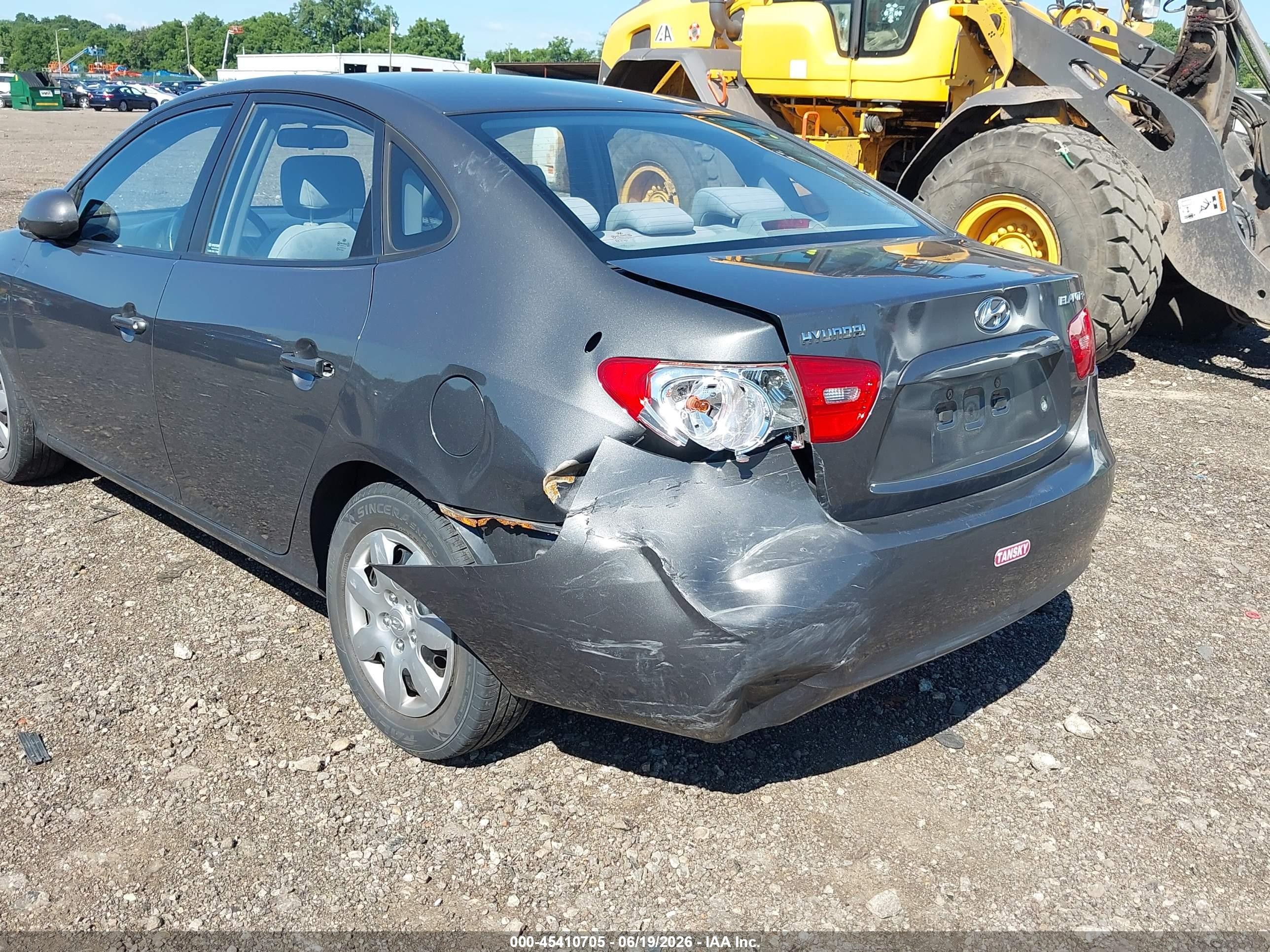 2007 Hyundai Elantra Gls/limited/se Gray vin: KMHDU46D67U101162