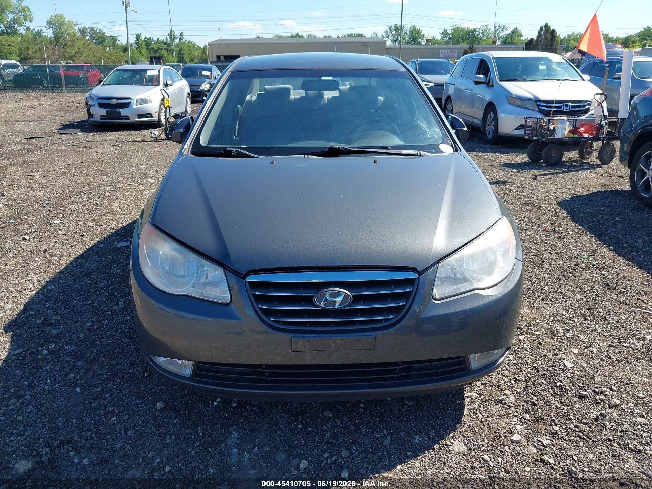 2007 Hyundai Elantra Gls/limited/se Gray vin: KMHDU46D67U101162