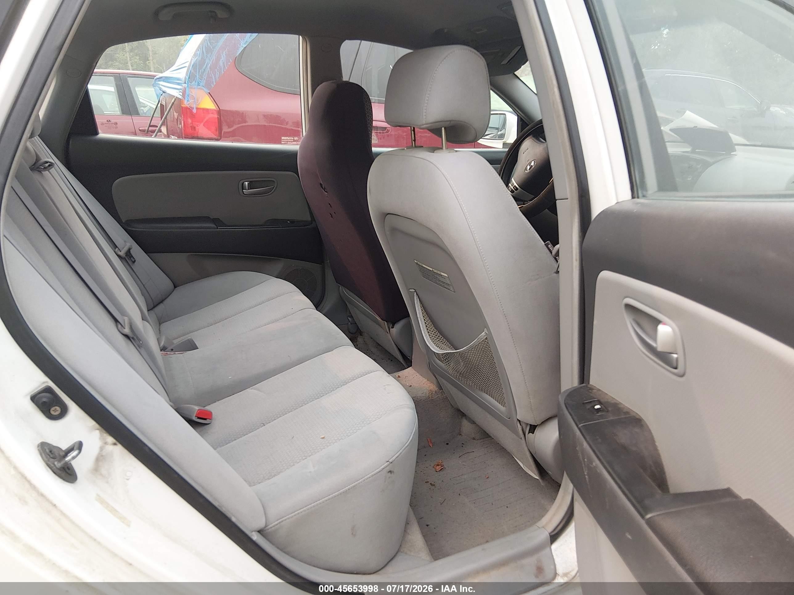 2007 Hyundai Elantra Gls/ltd/se White vin: KMHDU46D67U112470