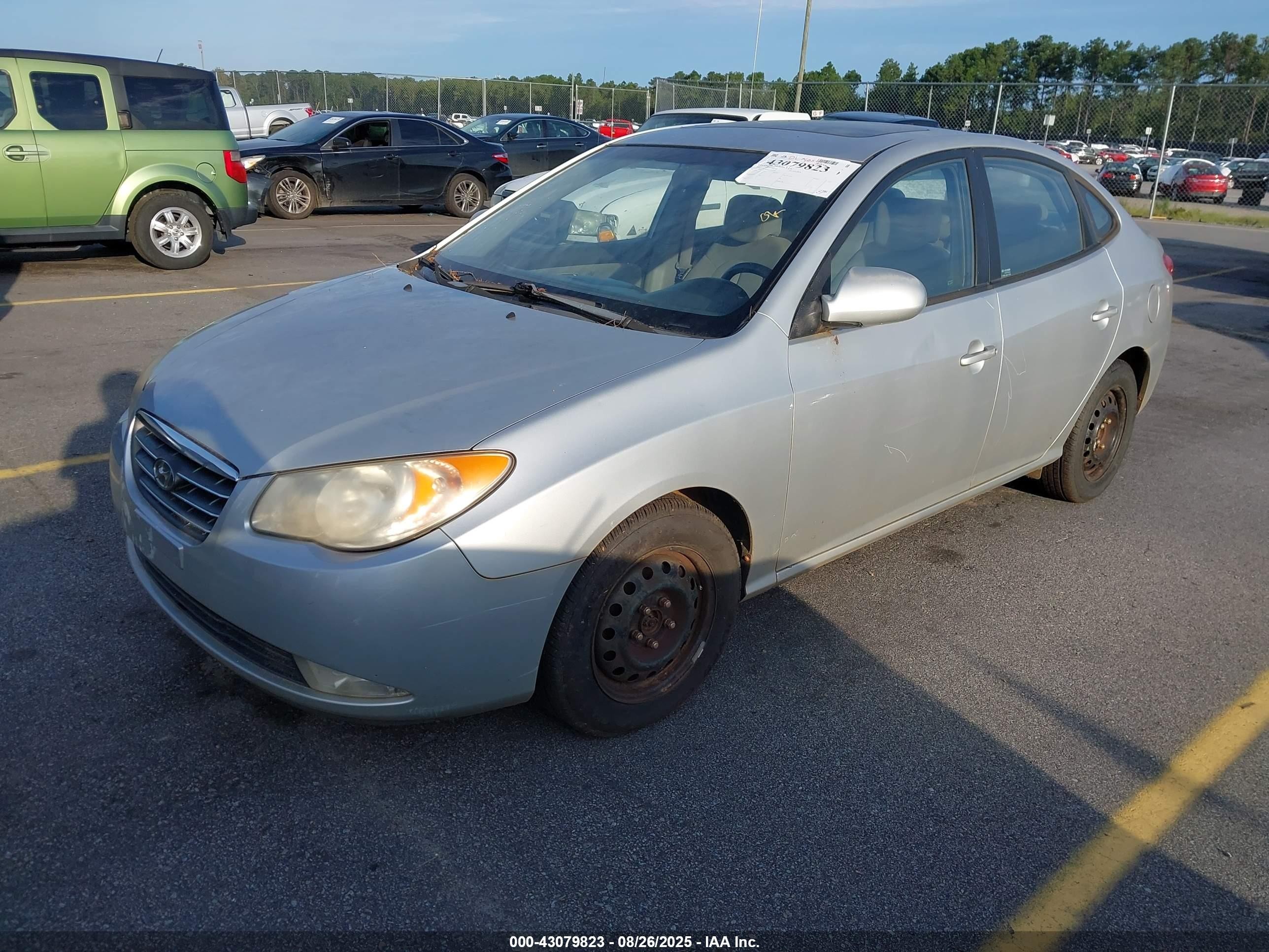 2007 Hyundai Elantra Gls/limited/se Silver vin: KMHDU46D67U151026