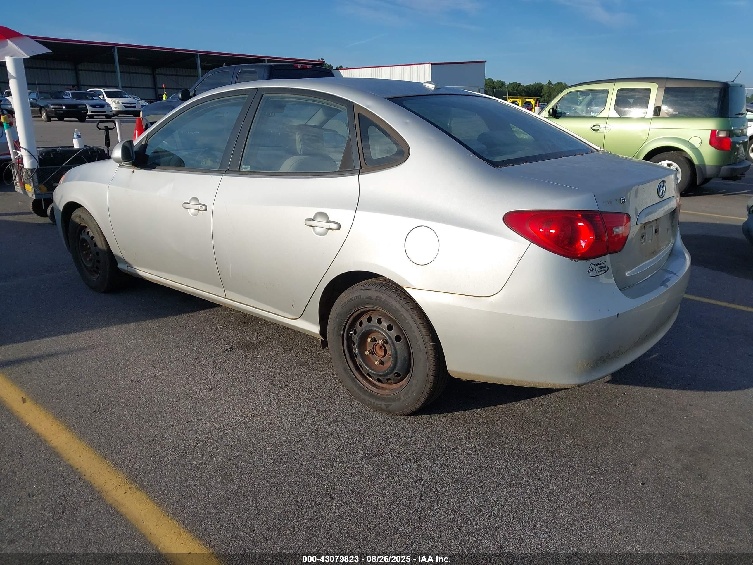 2007 Hyundai Elantra Gls/limited/se Silver vin: KMHDU46D67U151026