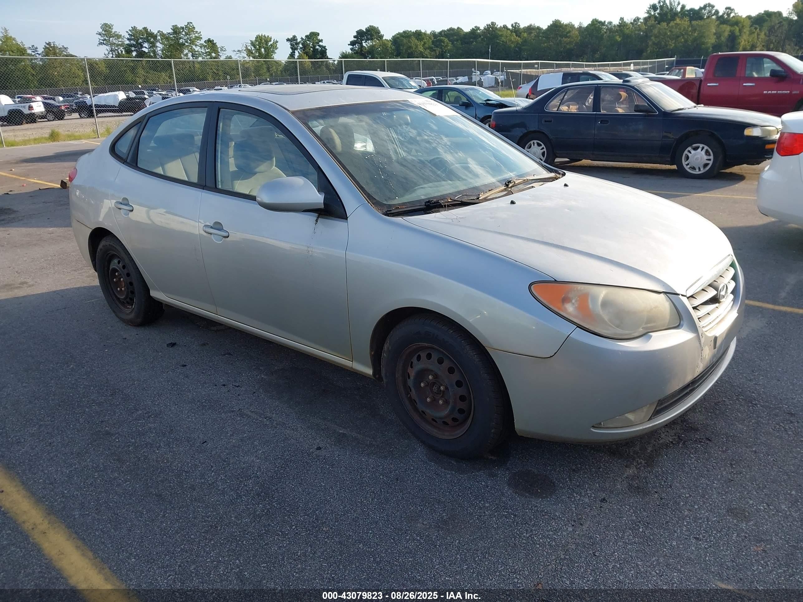 2007 Hyundai Elantra Gls/limited/se Silver vin: KMHDU46D67U151026