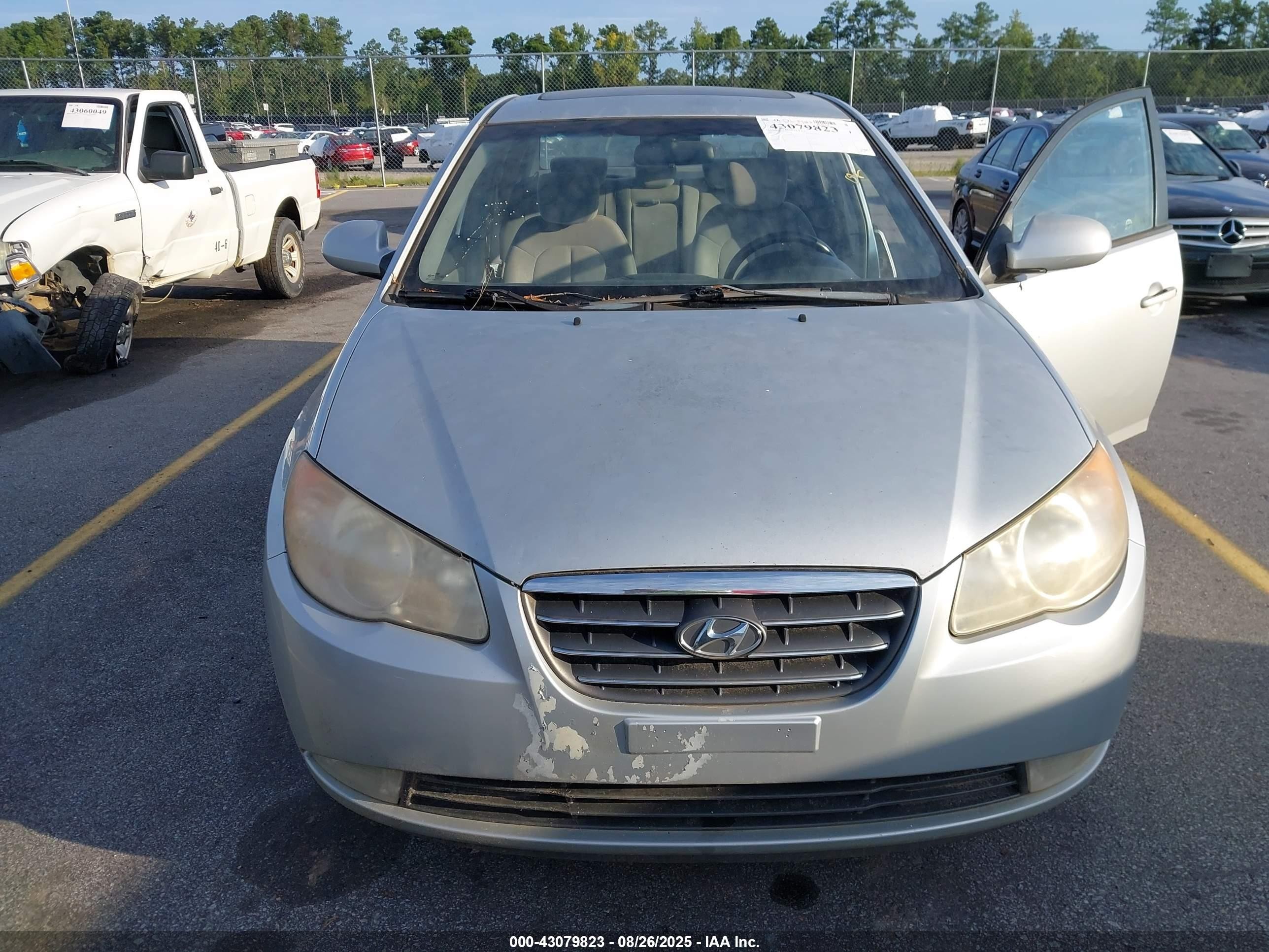 2007 Hyundai Elantra Gls/limited/se Silver vin: KMHDU46D67U151026