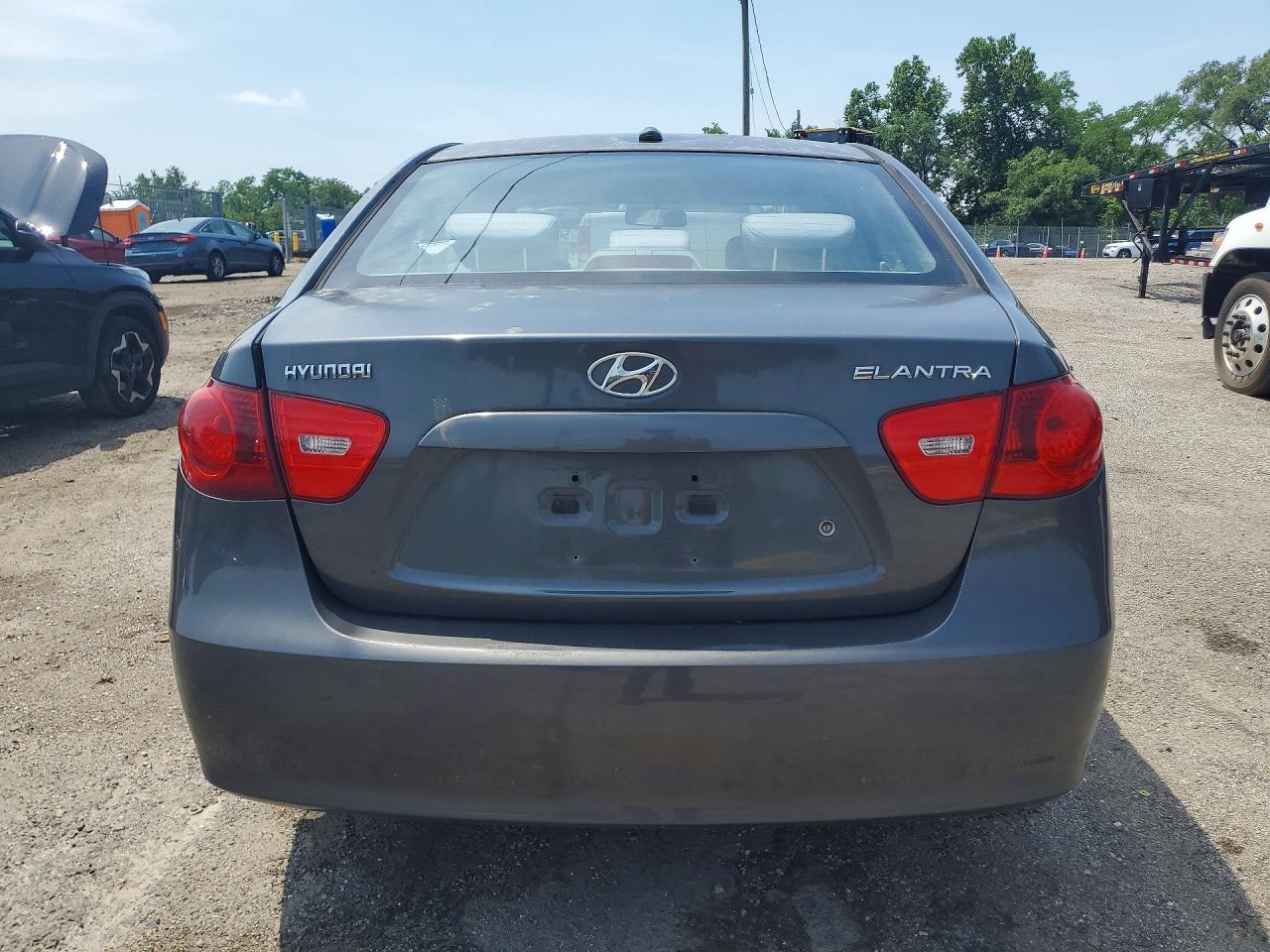 2007 Hyundai Elantra Gls Gray vin: KMHDU46D67U157652
