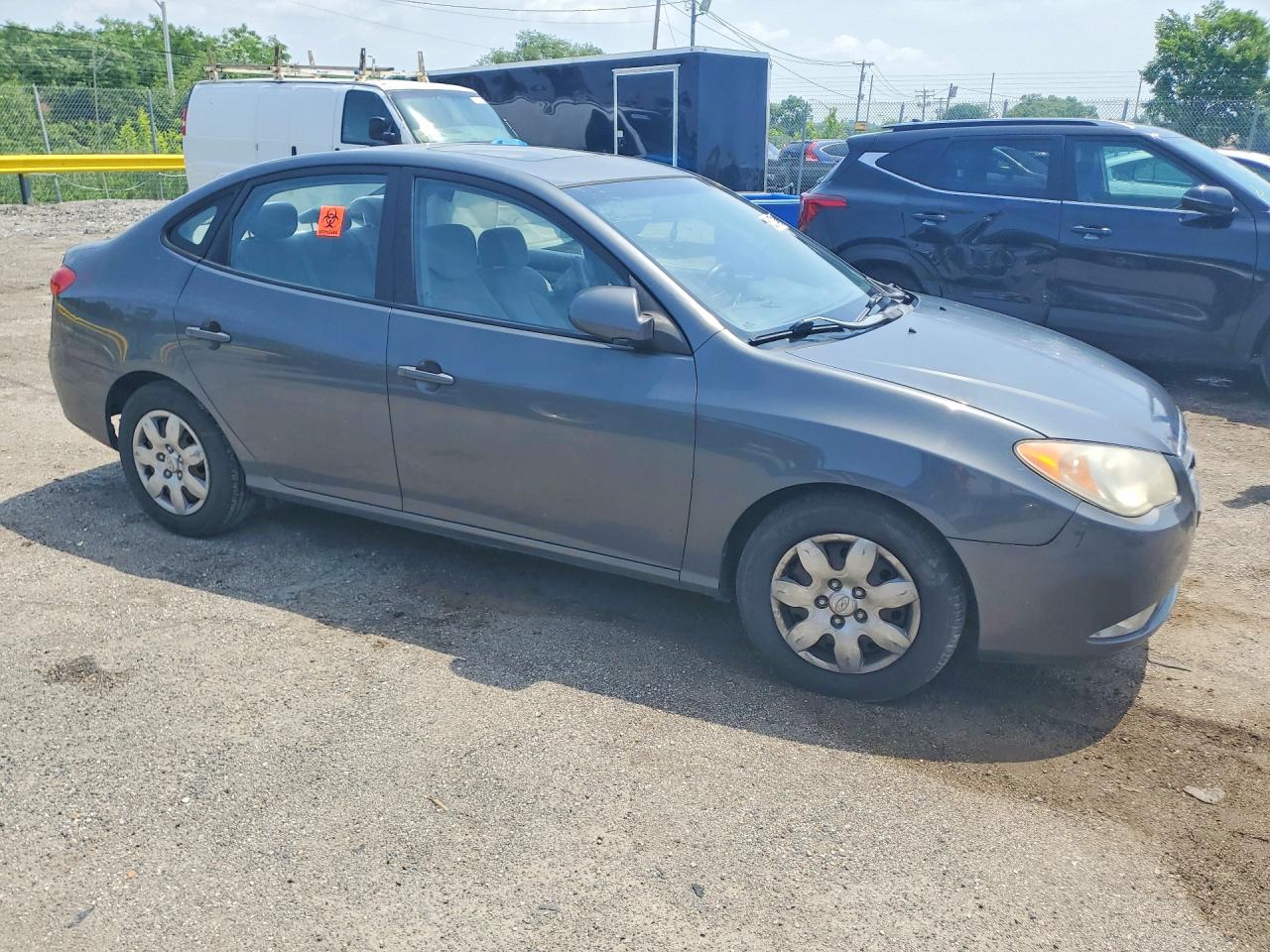 2007 Hyundai Elantra Gls Gray vin: KMHDU46D67U157652