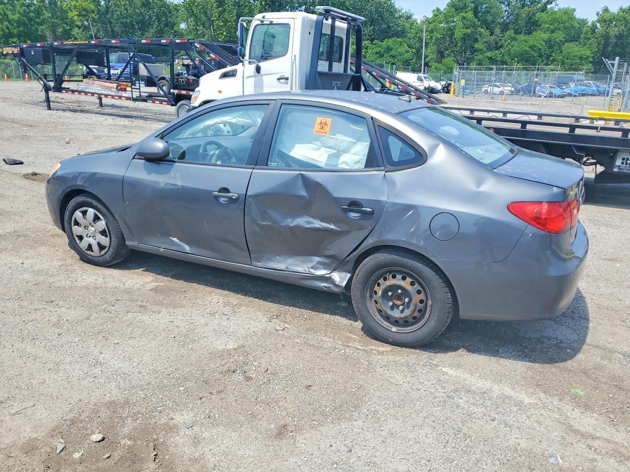 2007 Hyundai Elantra Gls Gray vin: KMHDU46D67U157652