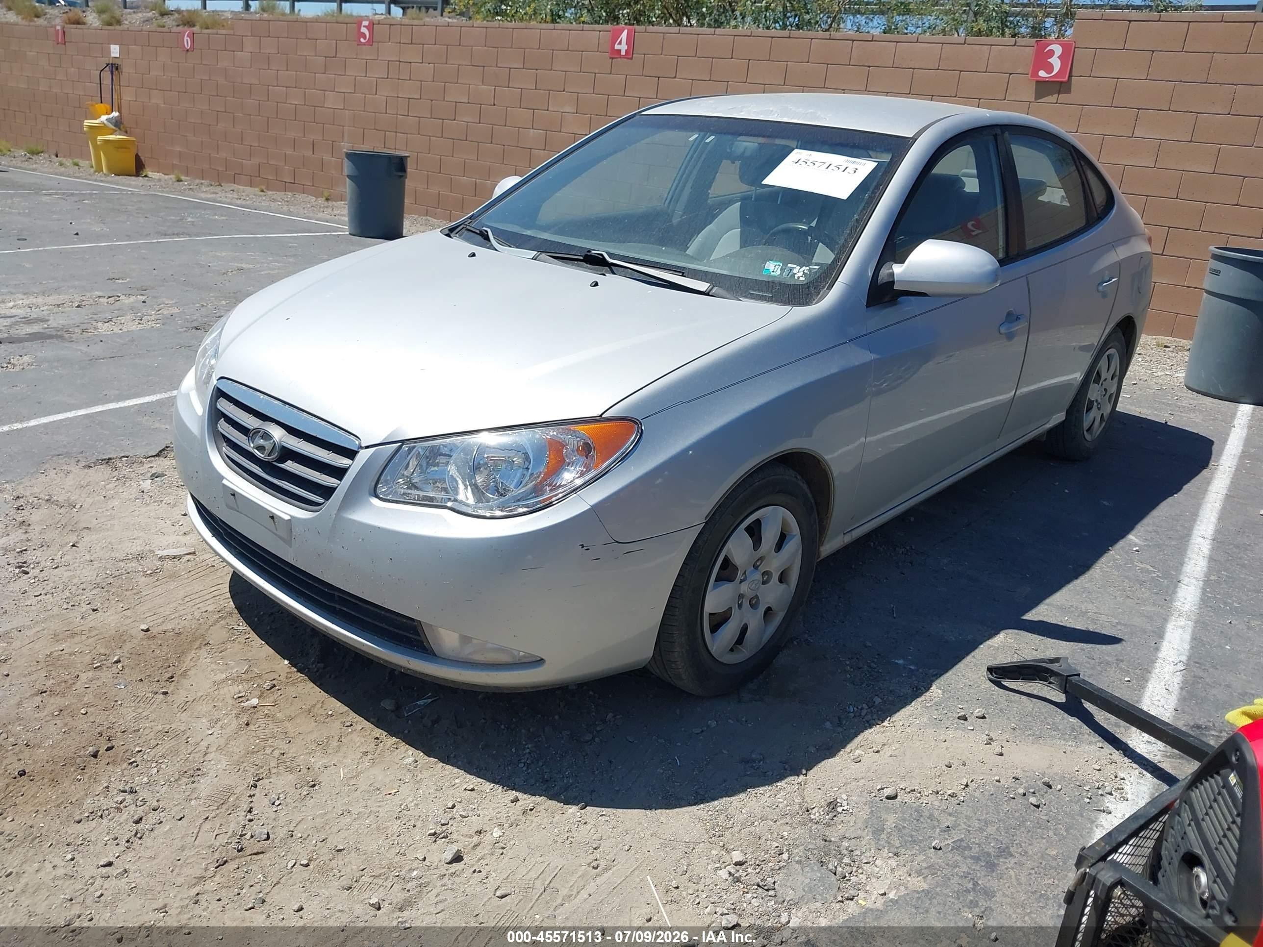 2007 Hyundai Elantra Gls/ltd/se Серебряный vin: KMHDU46D67U168974