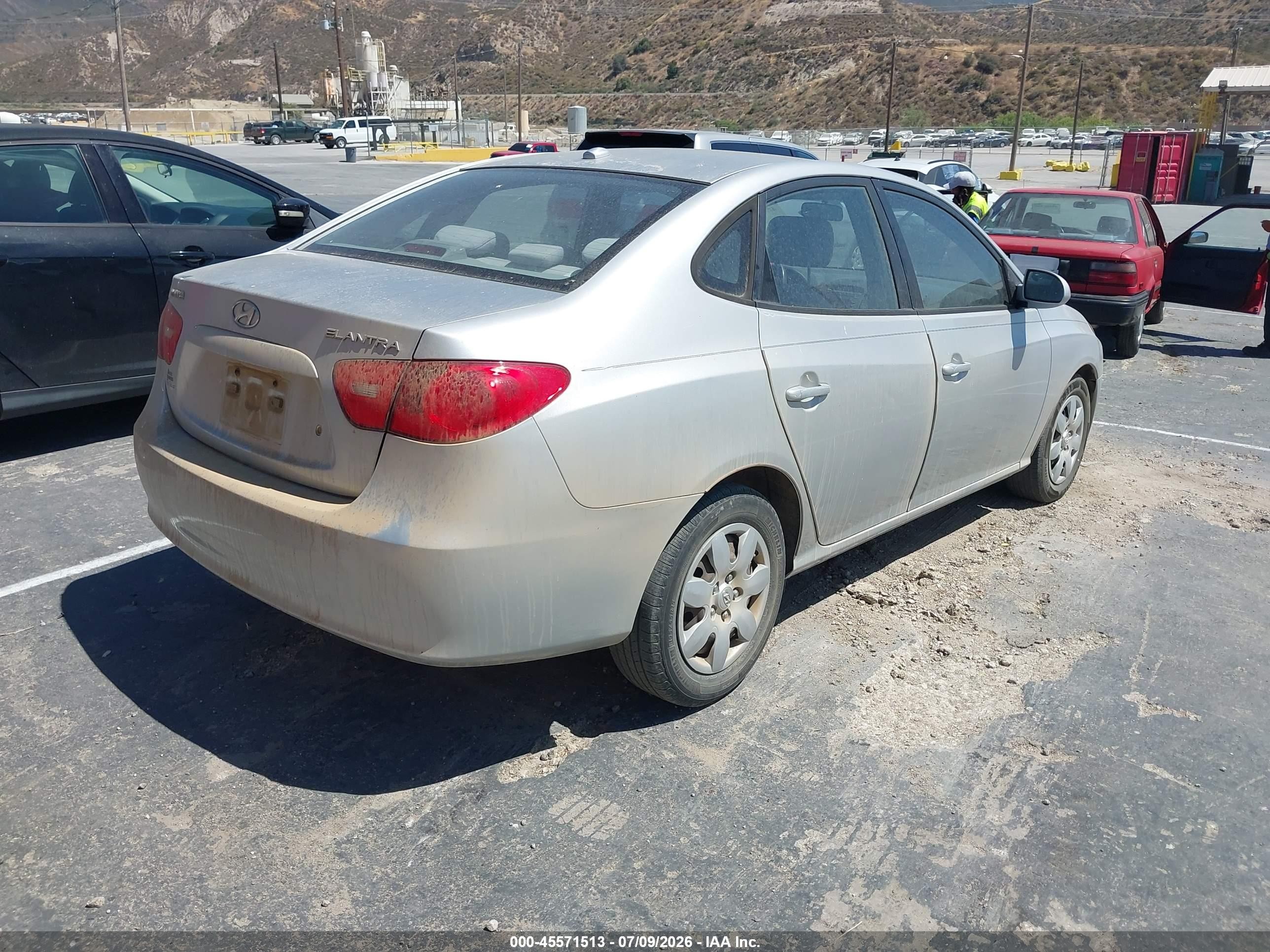 2007 Hyundai Elantra Gls/ltd/se Серебряный vin: KMHDU46D67U168974