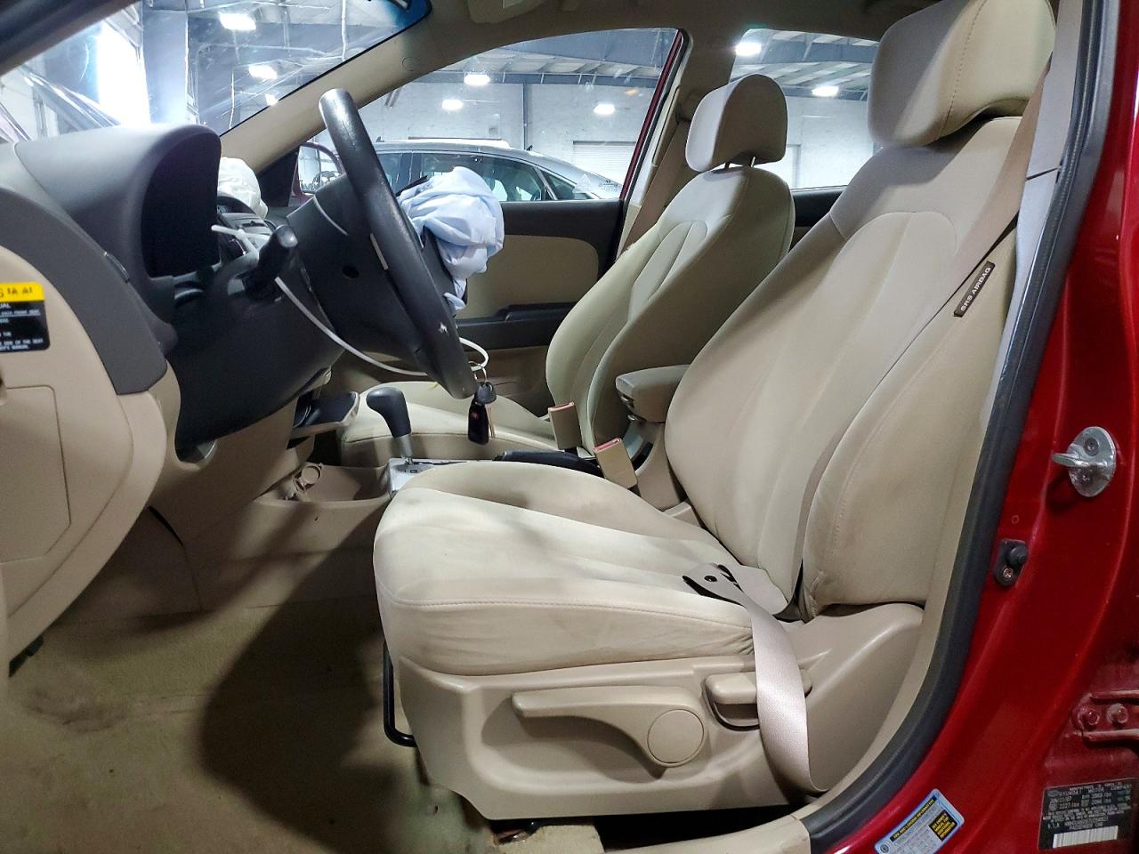 2007 Hyundai Elantra Gls/se/limited Red vin: KMHDU46D67U254821