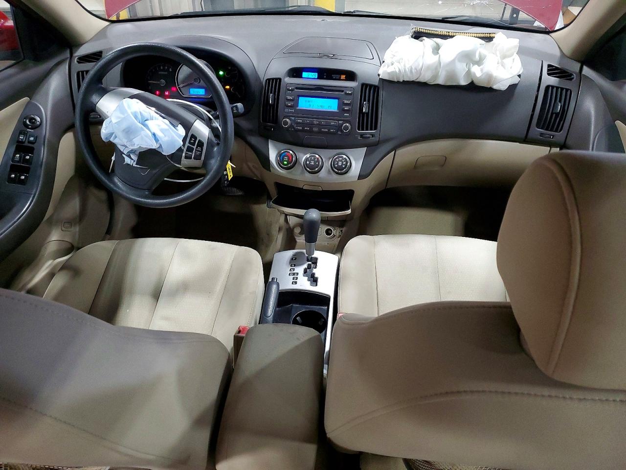 2007 Hyundai Elantra Gls/se/limited Red vin: KMHDU46D67U254821
