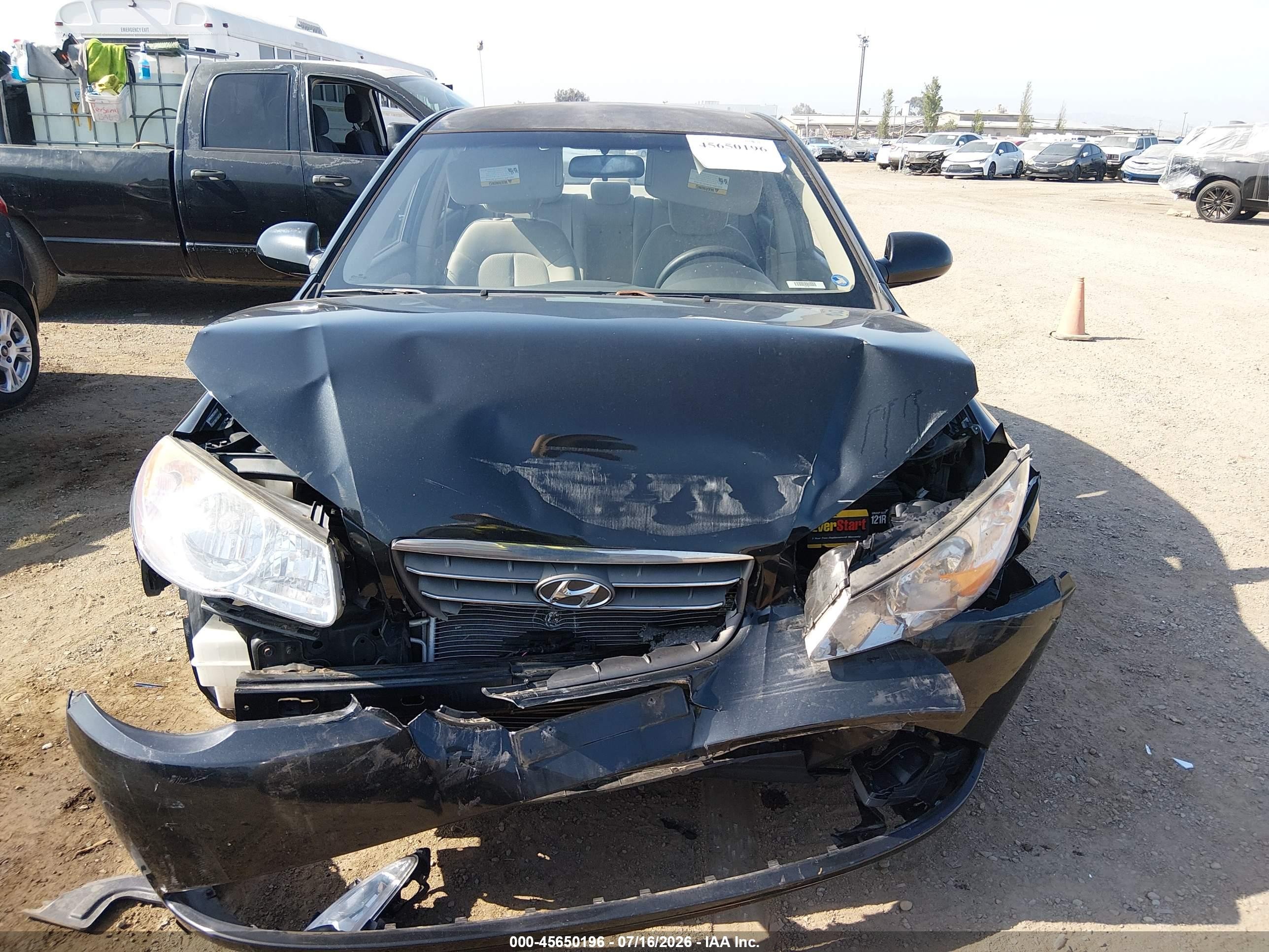 2008 Hyundai Elantra Gls/se Black vin: KMHDU46D68U281499