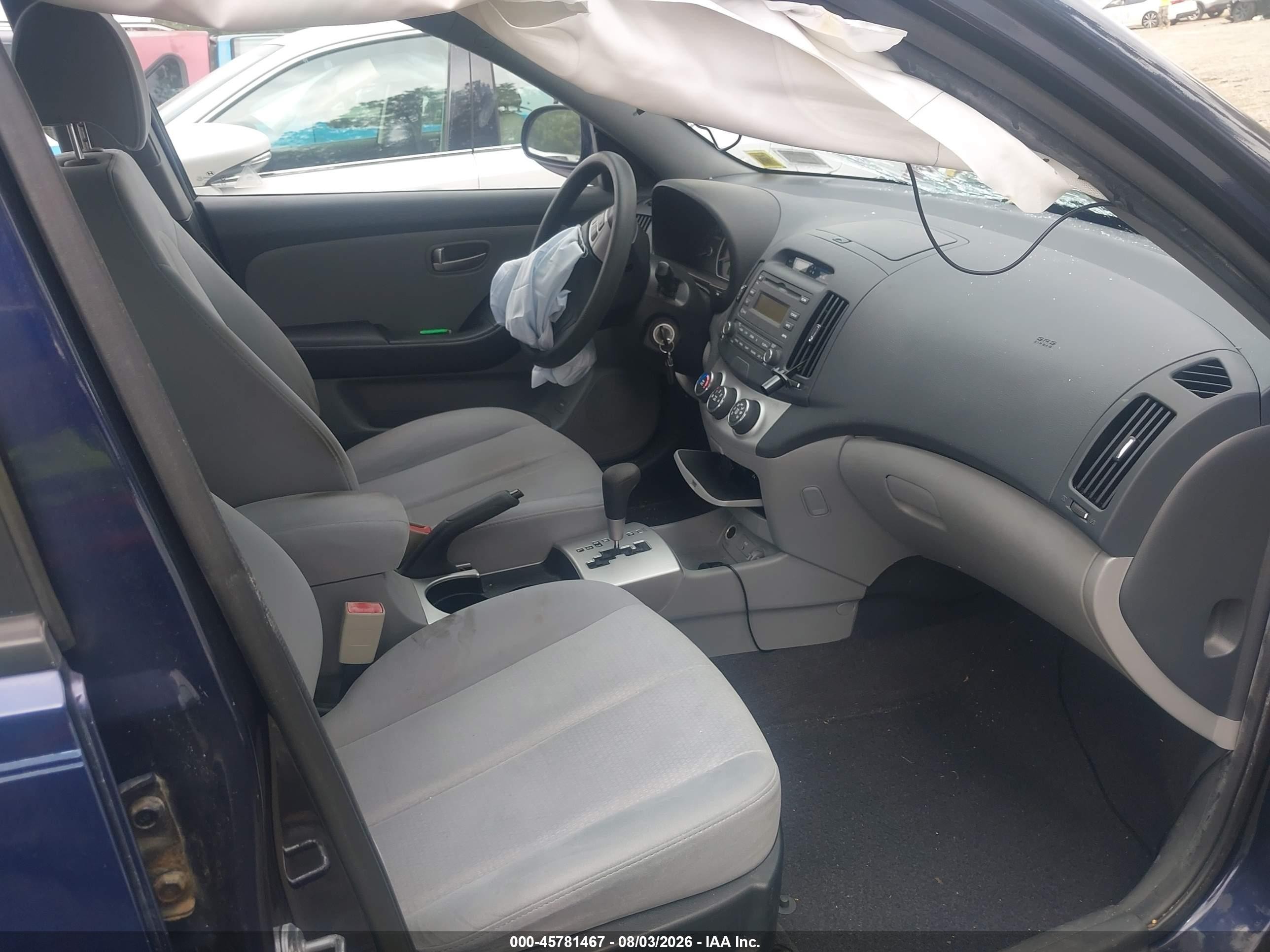 2008 Hyundai Elantra Gls/se Blue vin: KMHDU46D68U328949
