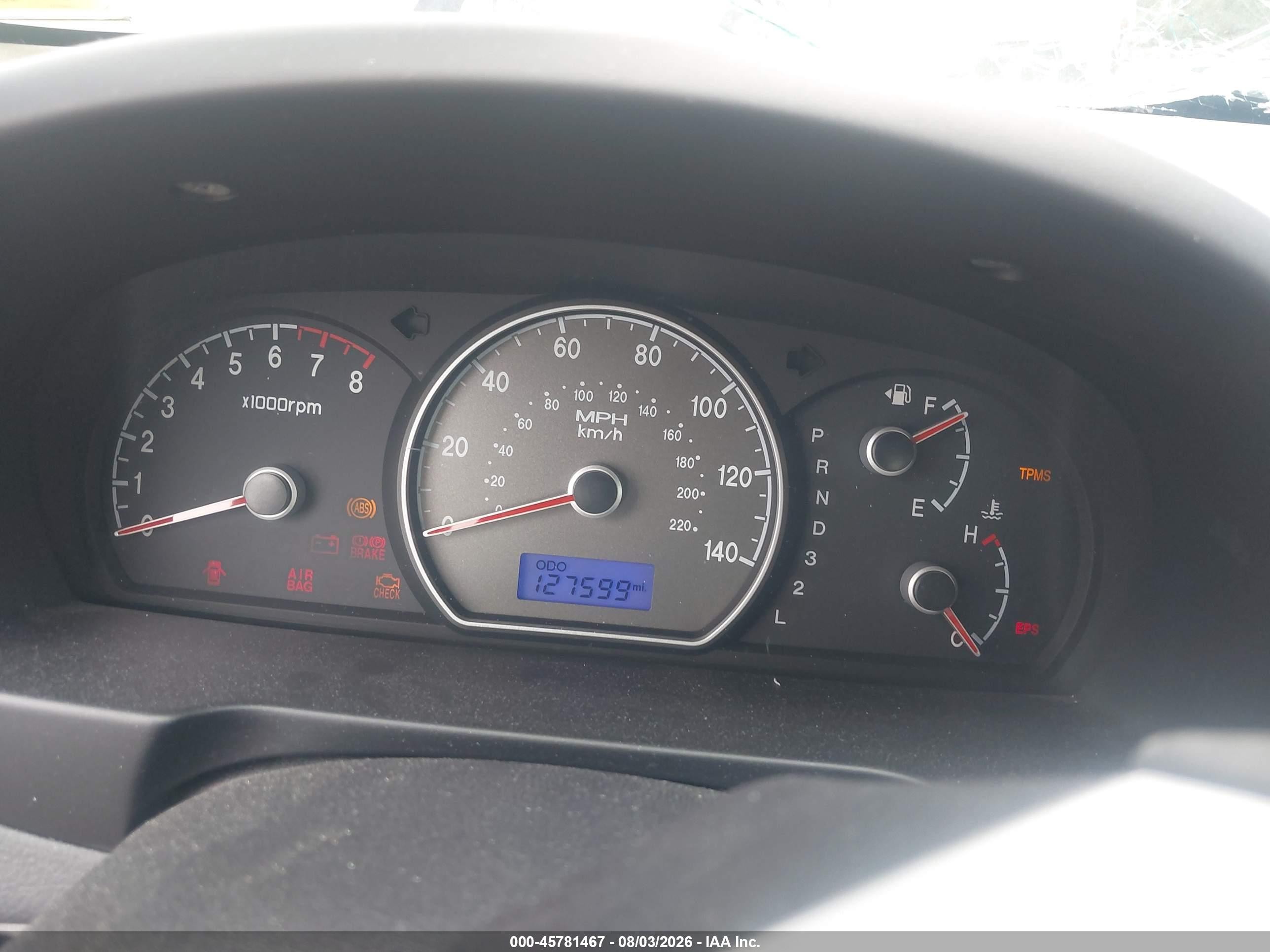 2008 Hyundai Elantra Gls/se Blue vin: KMHDU46D68U328949