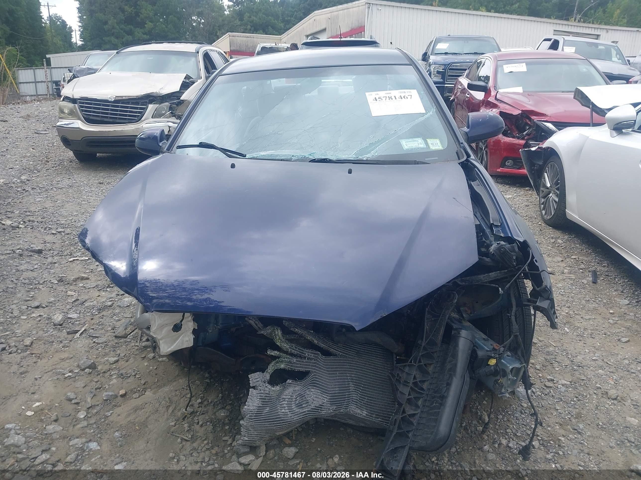 2008 Hyundai Elantra Gls/se Blue vin: KMHDU46D68U328949