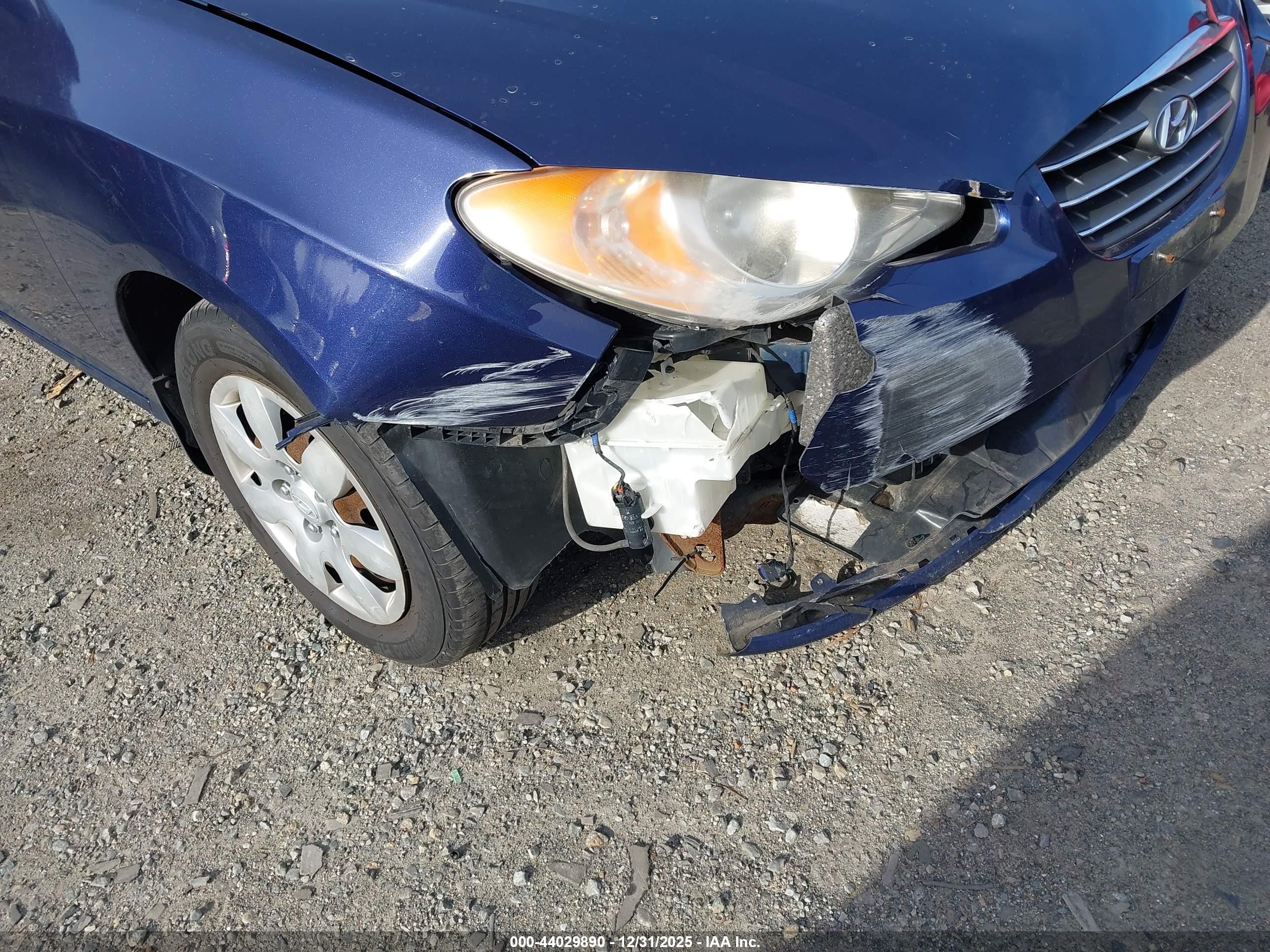 2008 Hyundai Elantra Gls/se Blue vin: KMHDU46D68U418151