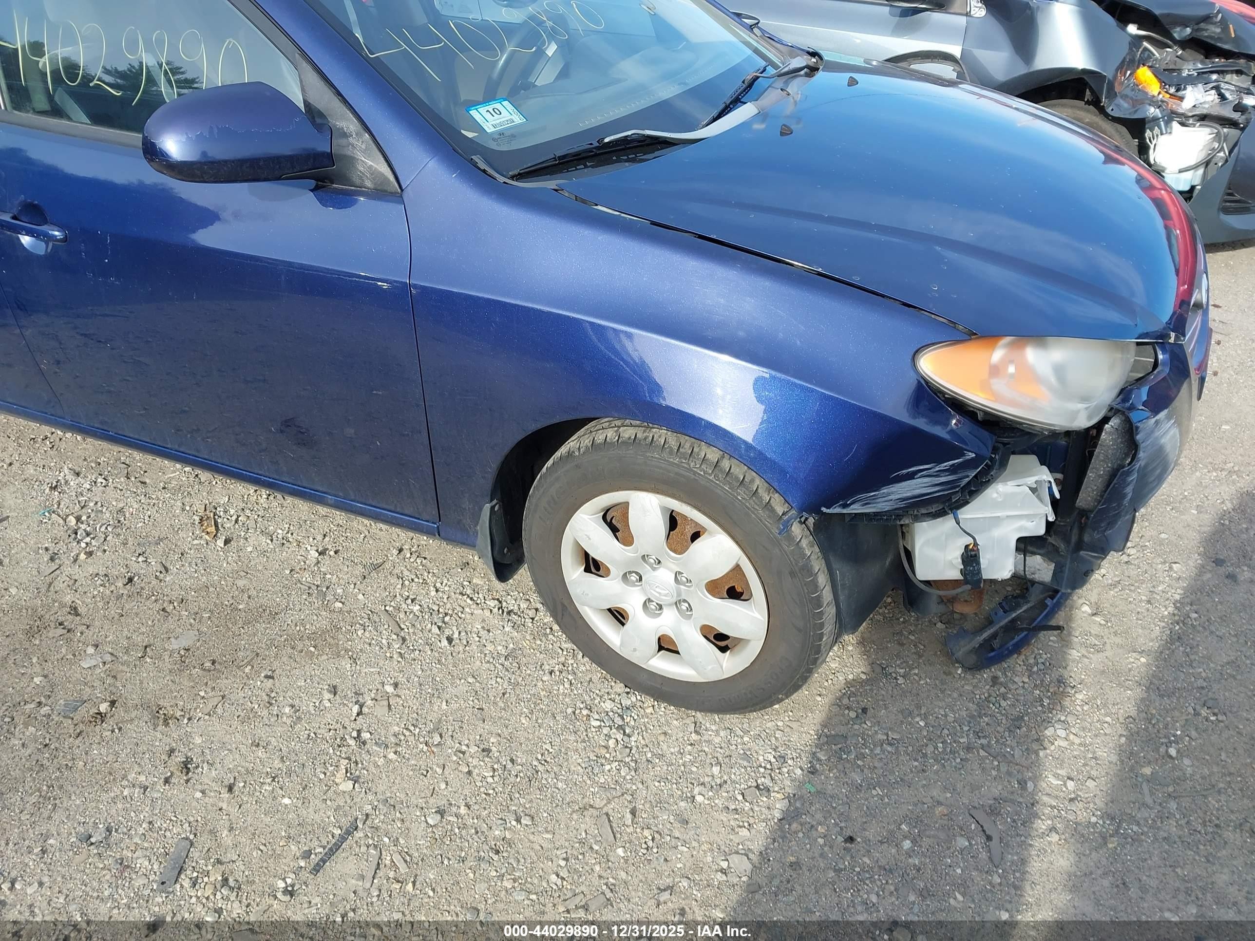 2008 Hyundai Elantra Gls/se Blue vin: KMHDU46D68U418151
