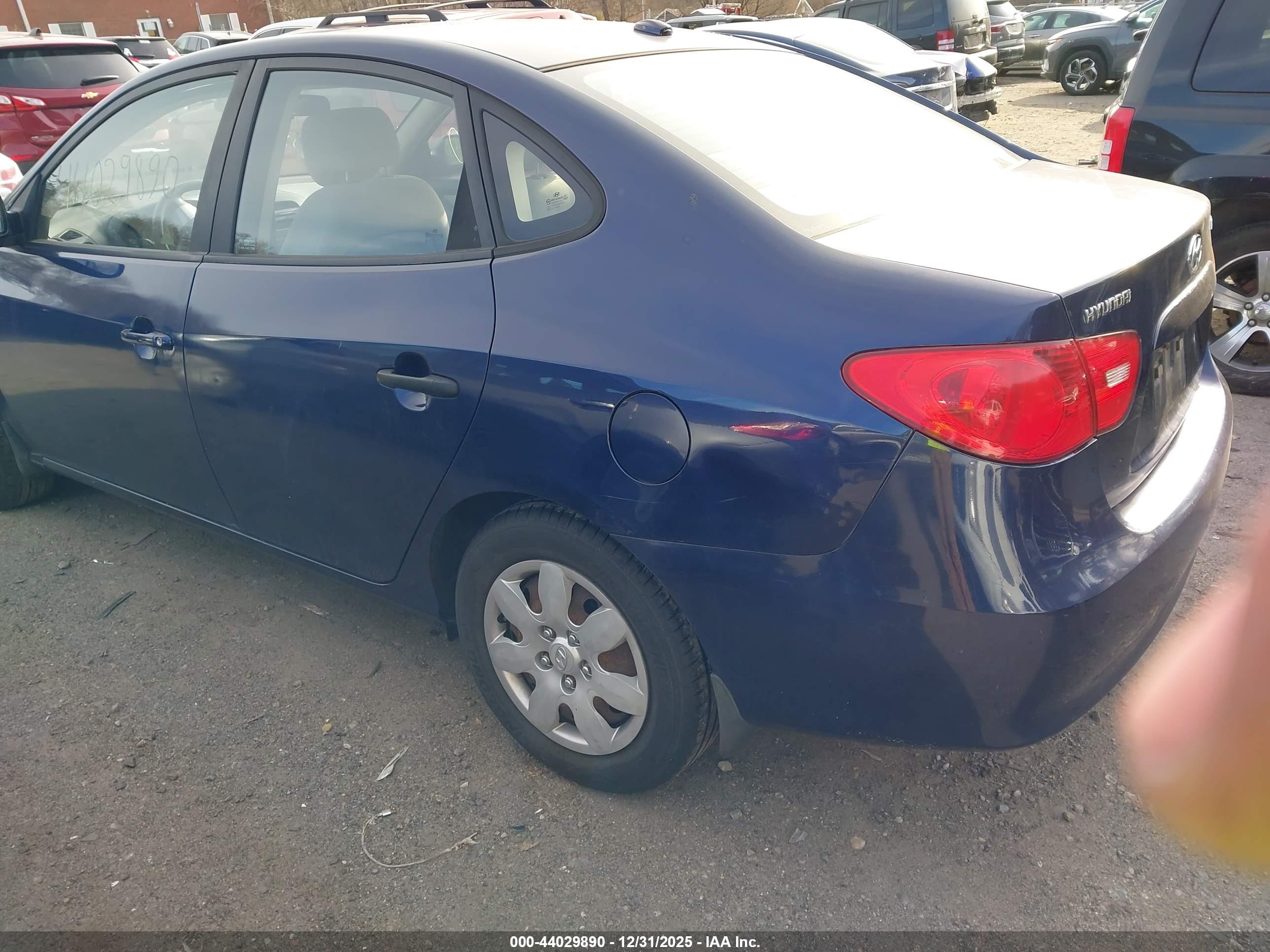 2008 Hyundai Elantra Gls/se Blue vin: KMHDU46D68U418151