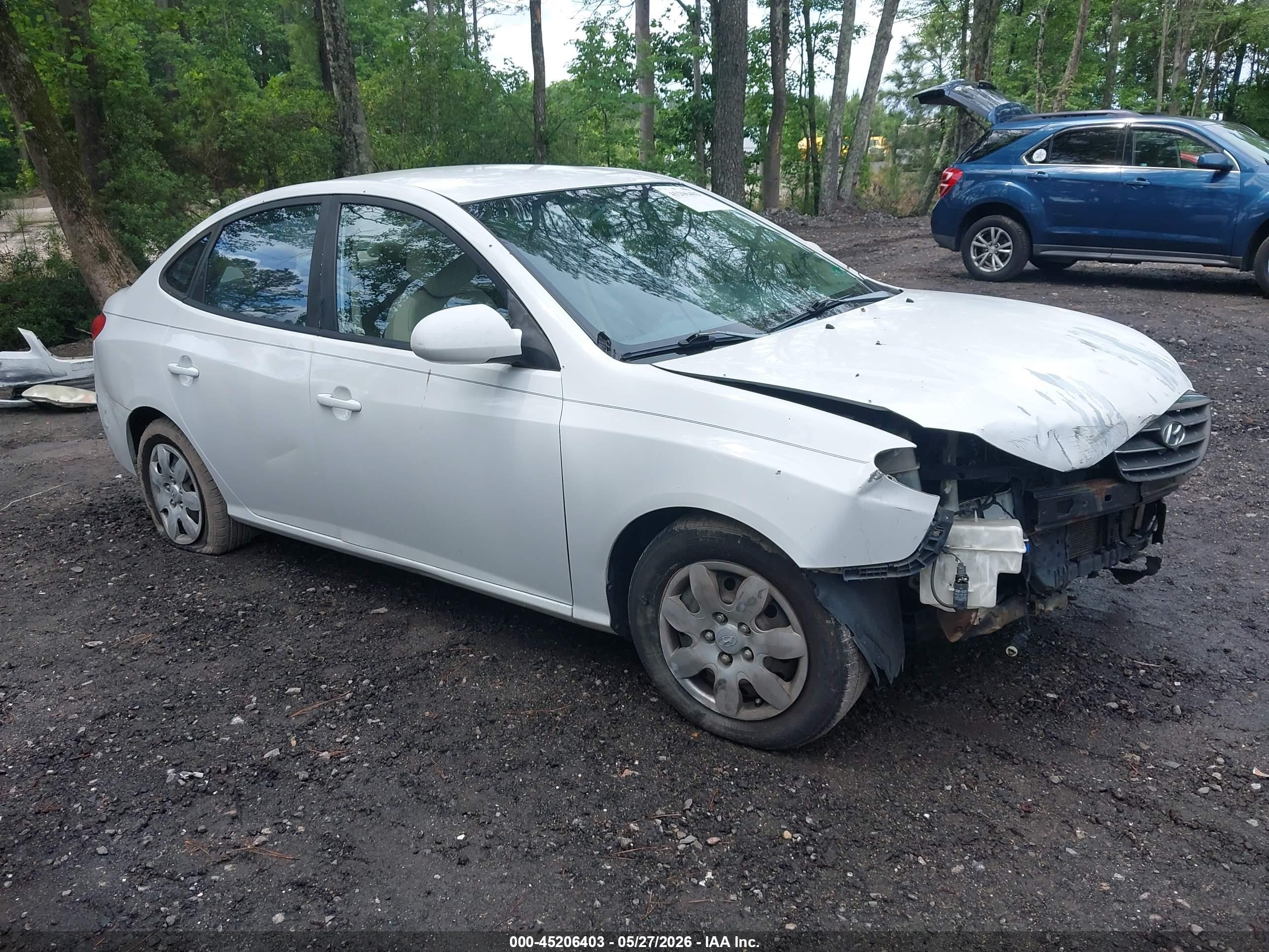 2008 Hyundai Elantra Gls/se White vin: KMHDU46D68U421261