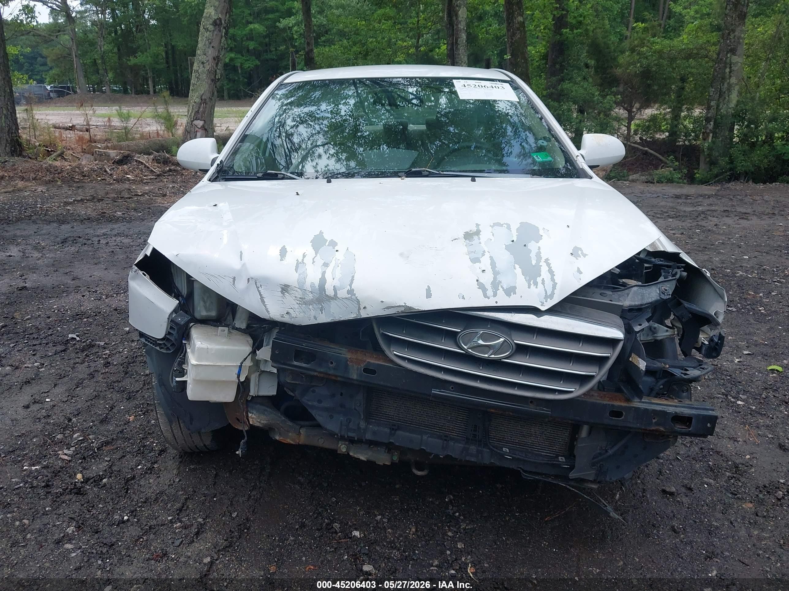 2008 Hyundai Elantra Gls/se White vin: KMHDU46D68U421261