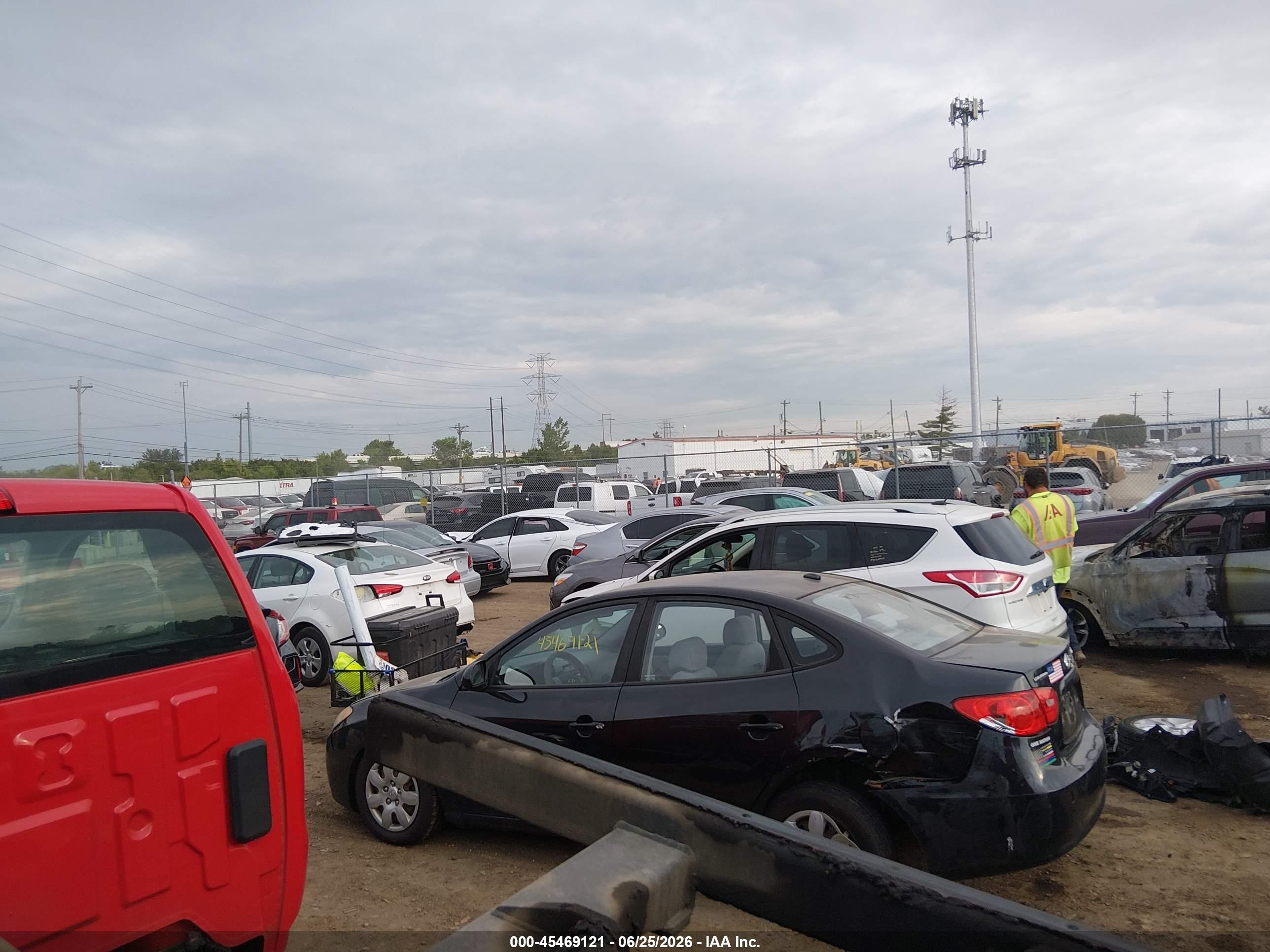 2008 Hyundai Elantra Gls/se Black vin: KMHDU46D68U440392