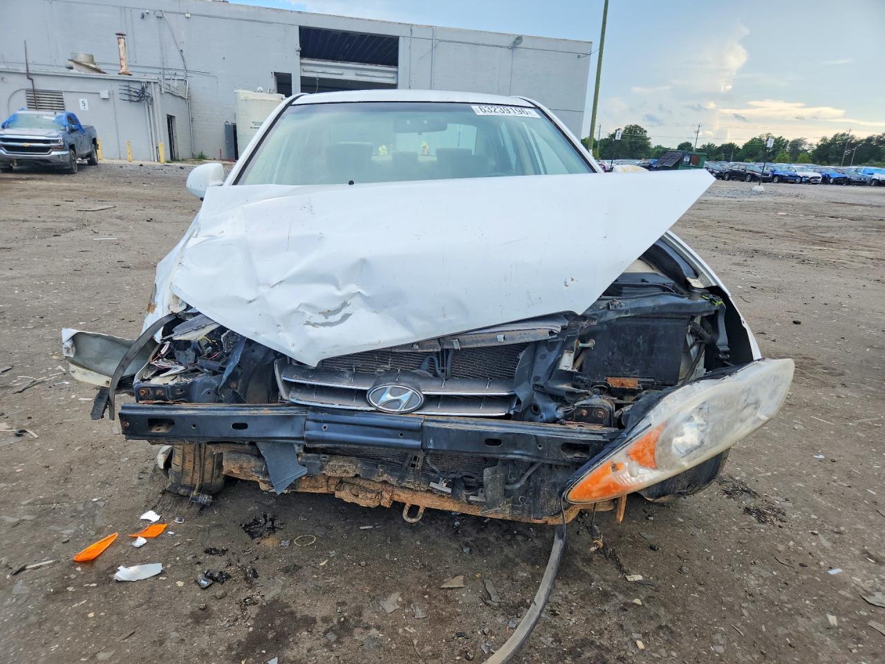 2008 Hyundai Elantra Gls White vin: KMHDU46D68U456544