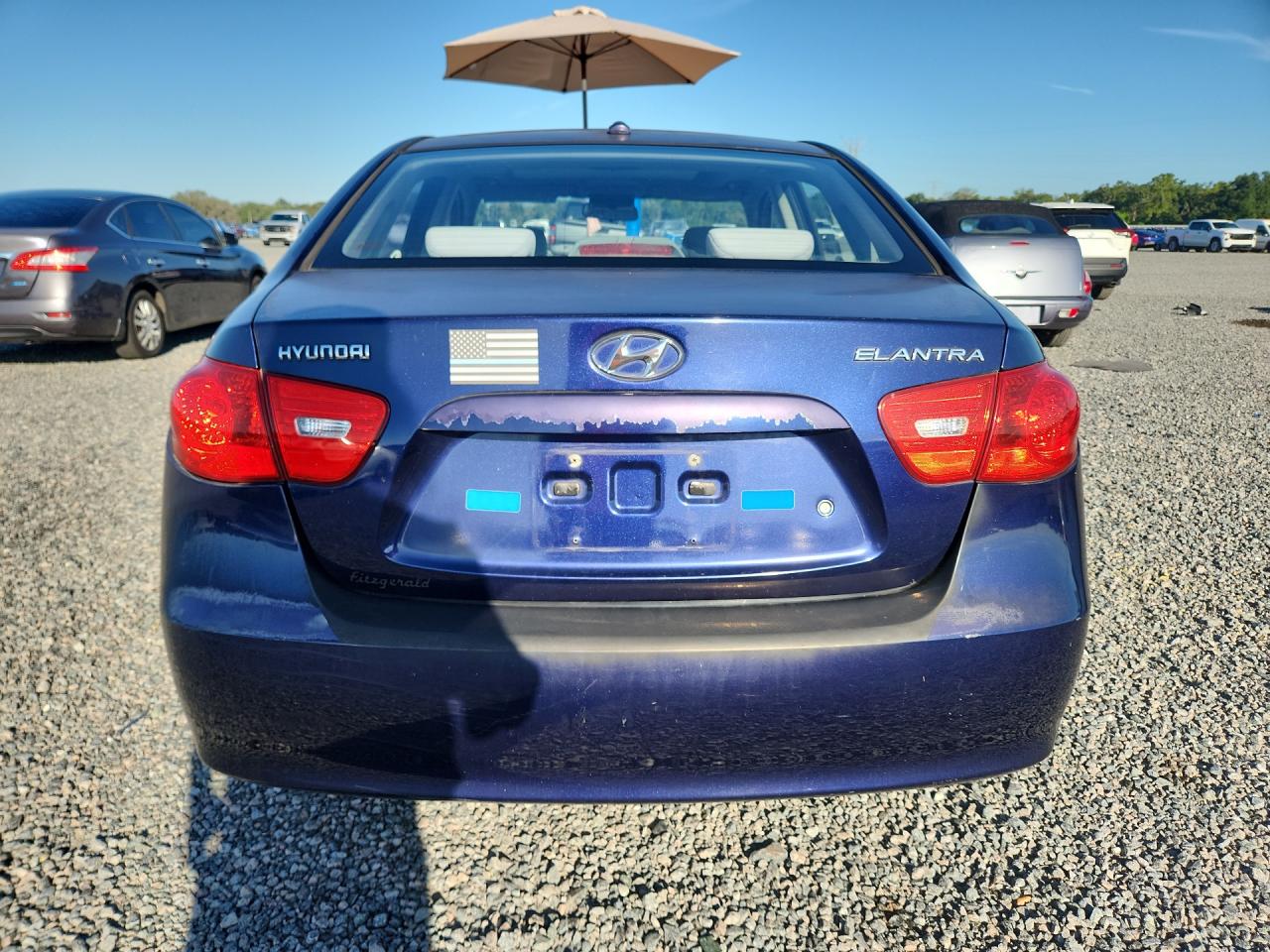 2008 Hyundai Elantra Gls Синий vin: KMHDU46D68U457595