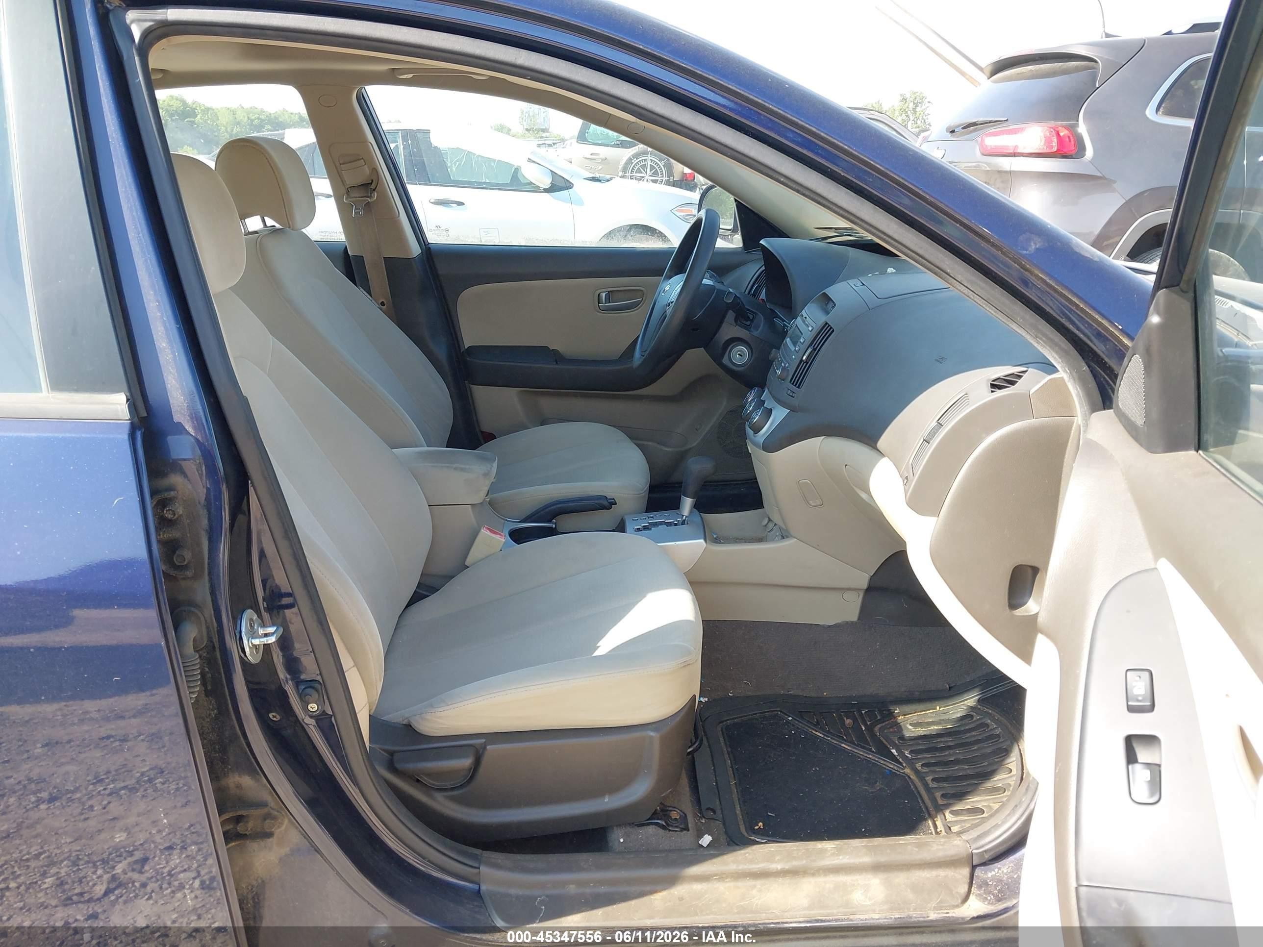2008 Hyundai Elantra Gls/se Dark Blue vin: KMHDU46D68U478429