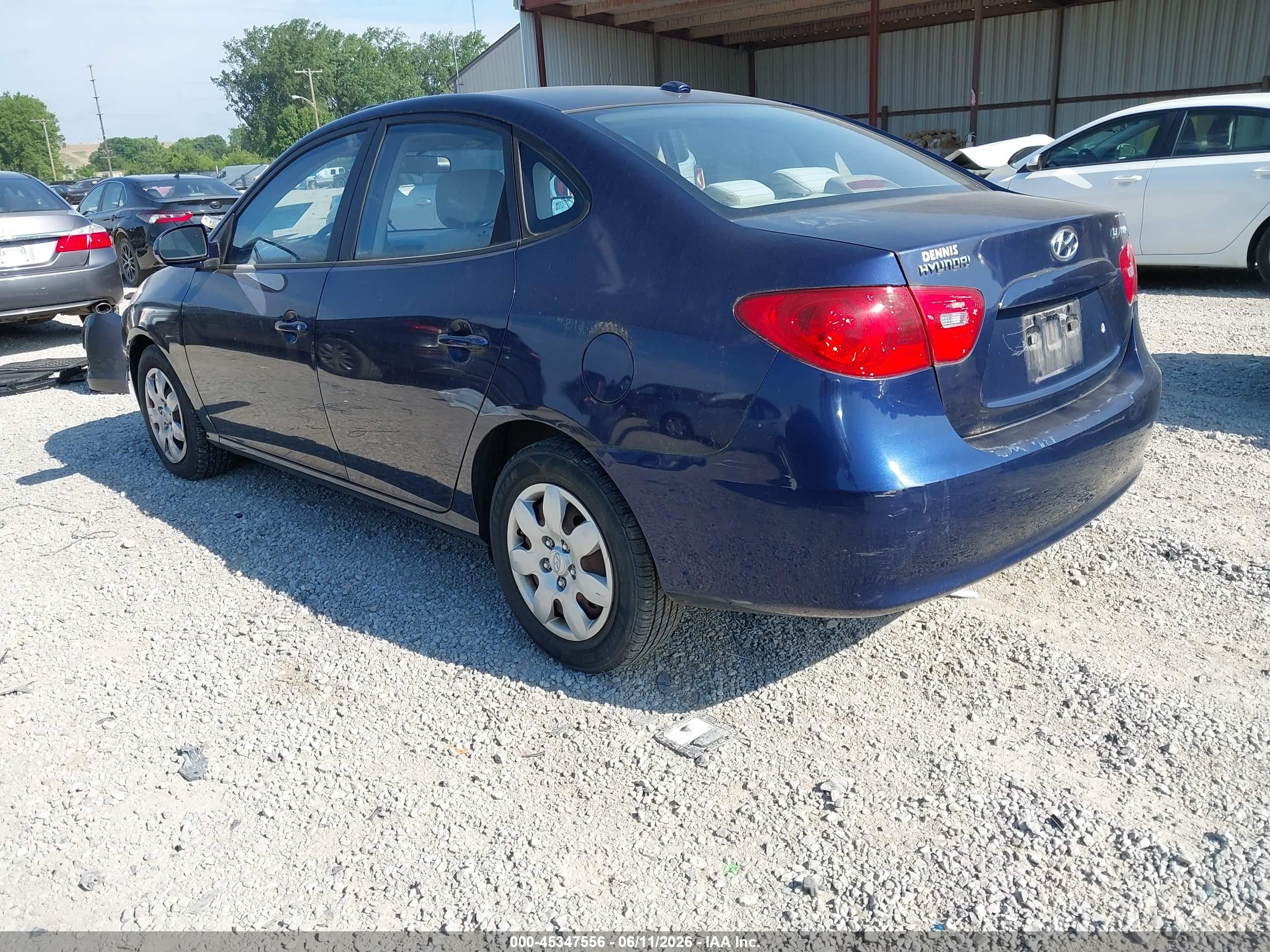 2008 Hyundai Elantra Gls/se Dark Blue vin: KMHDU46D68U478429
