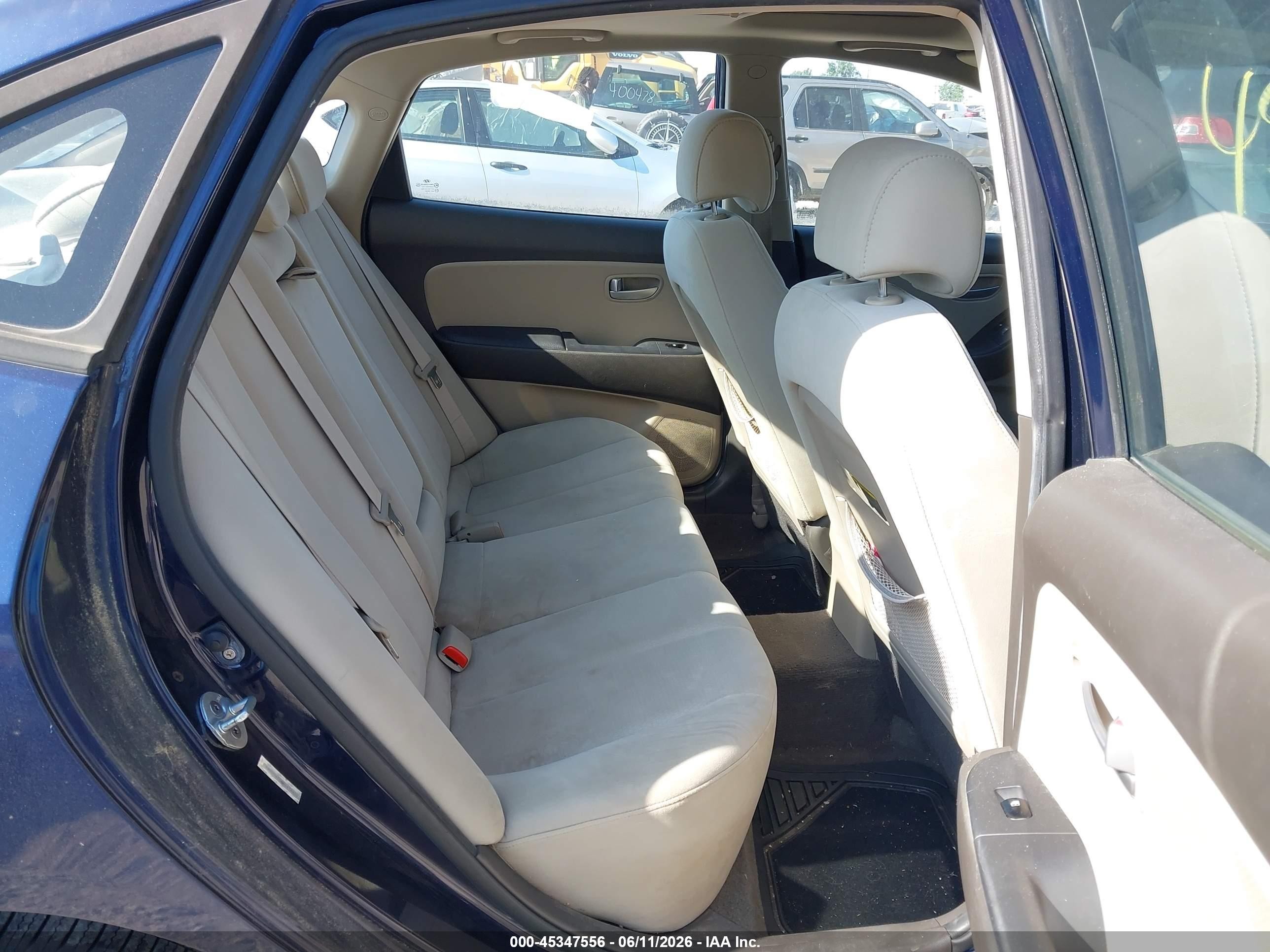 2008 Hyundai Elantra Gls/se Dark Blue vin: KMHDU46D68U478429