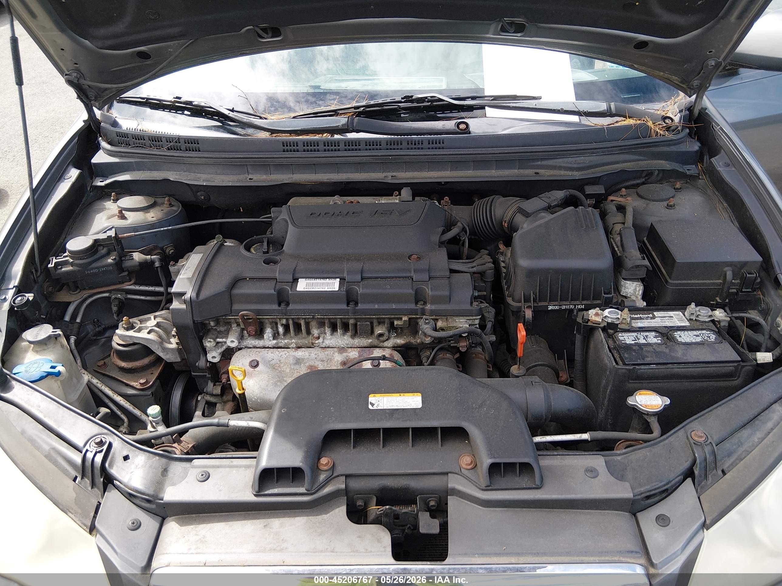 2008 Hyundai Elantra Gls/se Gray vin: KMHDU46D68U489205