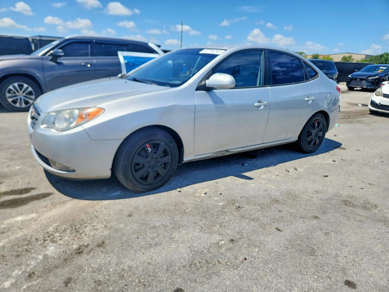 2008 Hyundai Elantra Gls Silver vin: KMHDU46D68U494680