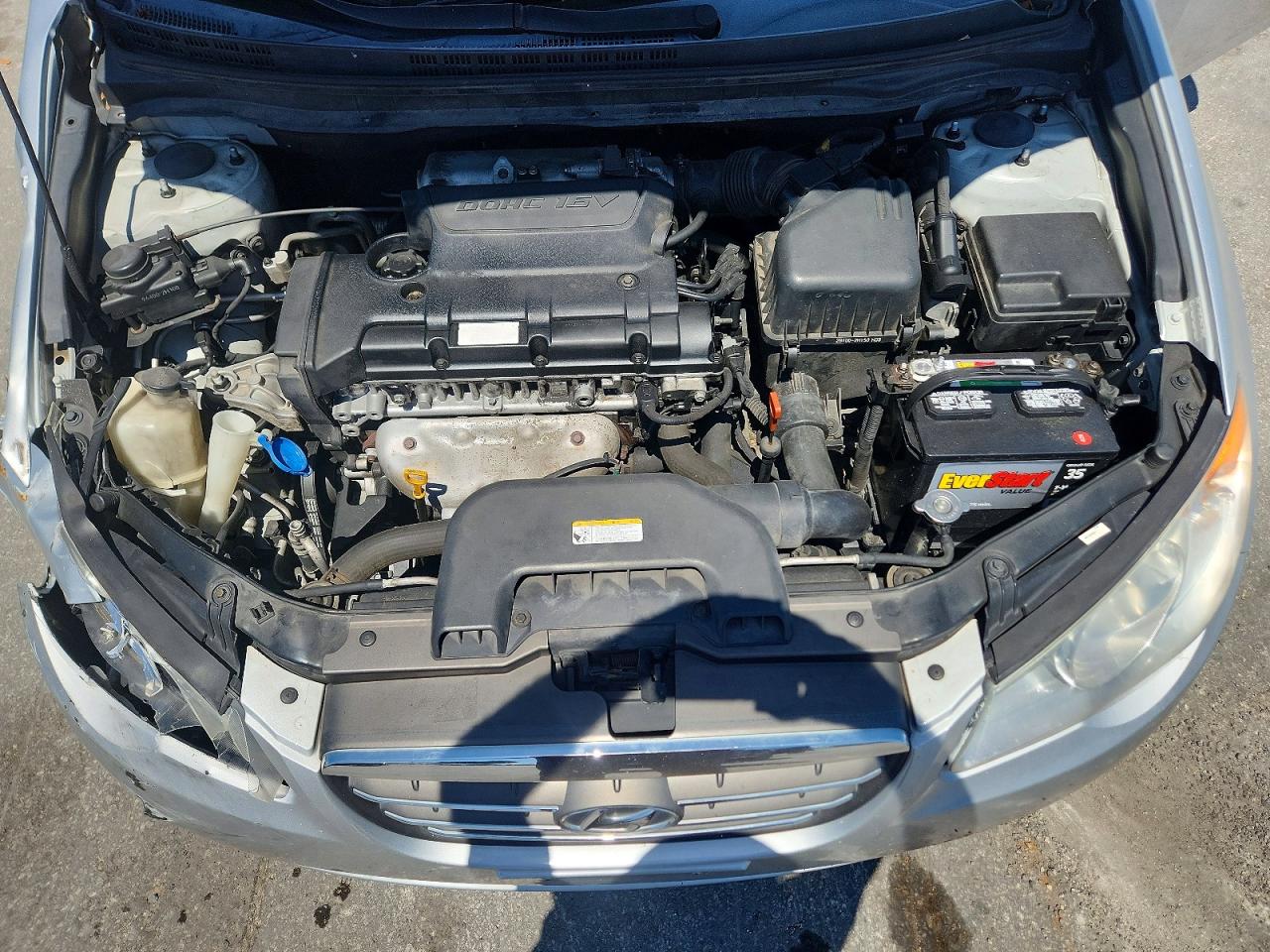 2008 Hyundai Elantra Gls Silver vin: KMHDU46D68U494680