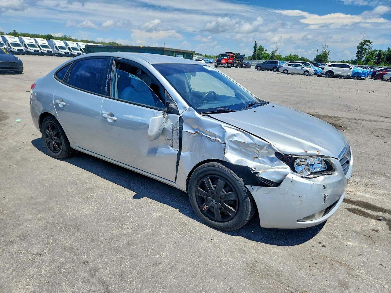 2008 Hyundai Elantra Gls Silver vin: KMHDU46D68U494680