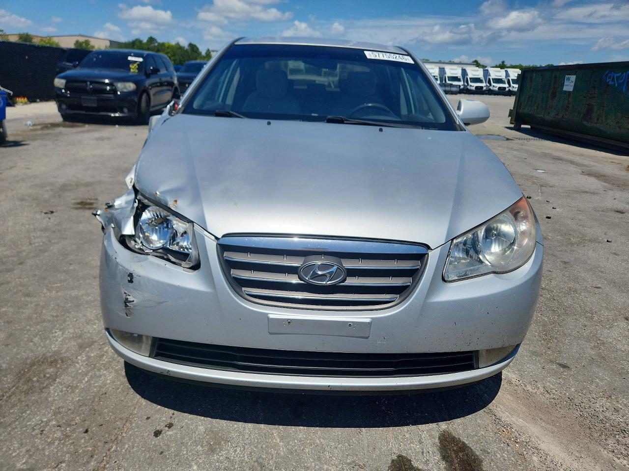 2008 Hyundai Elantra Gls Silver vin: KMHDU46D68U494680