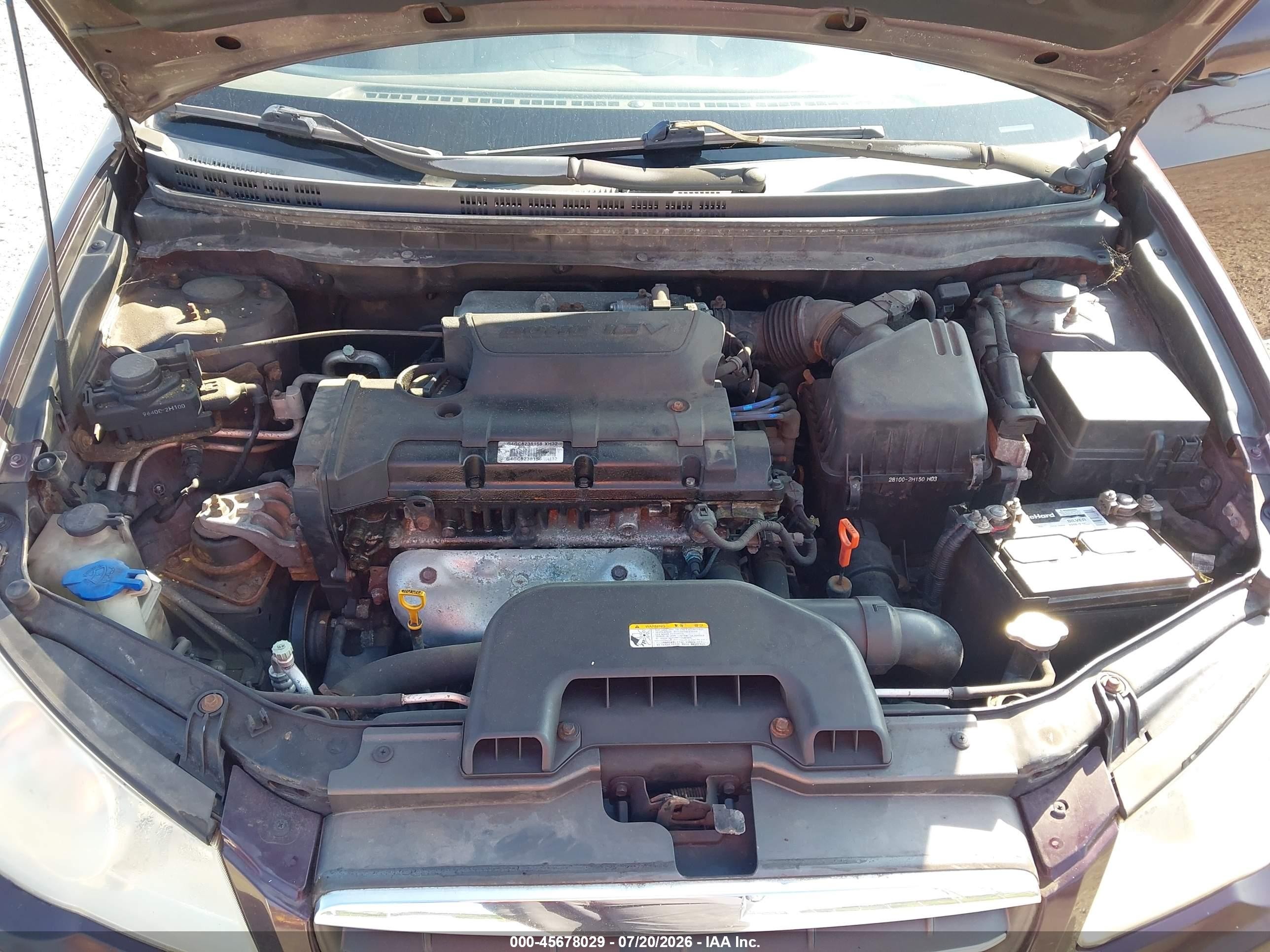 2008 Hyundai Elantra Gls/se Purple vin: KMHDU46D68U510487