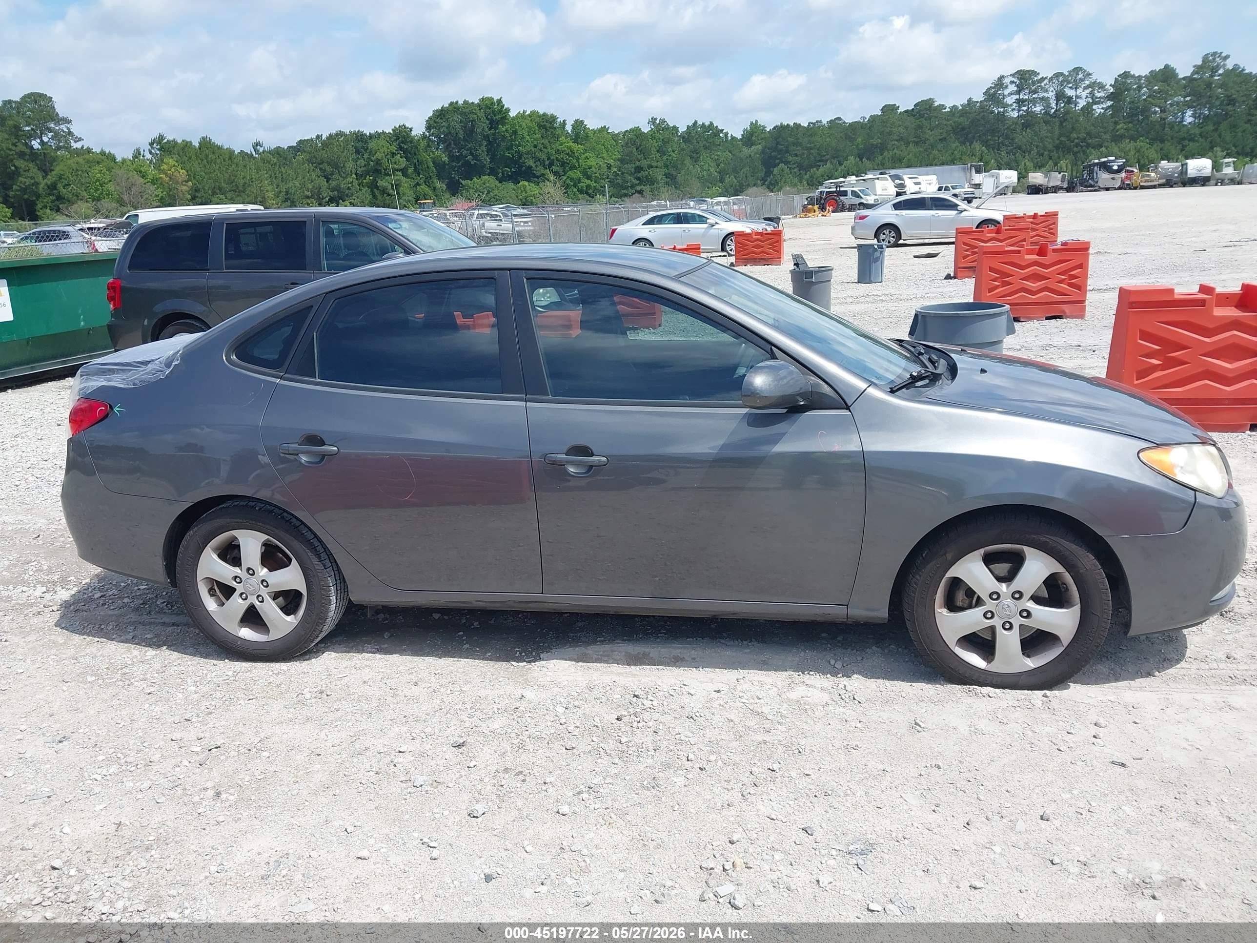 2008 Hyundai Elantra Gls/se Gray vin: KMHDU46D68U536202