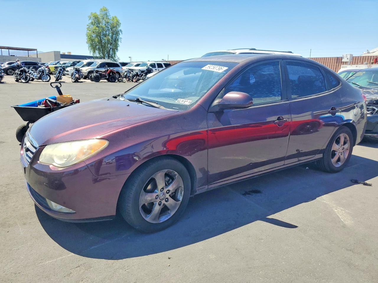 2008 Hyundai Elantra Gls Purple vin: KMHDU46D68U540864
