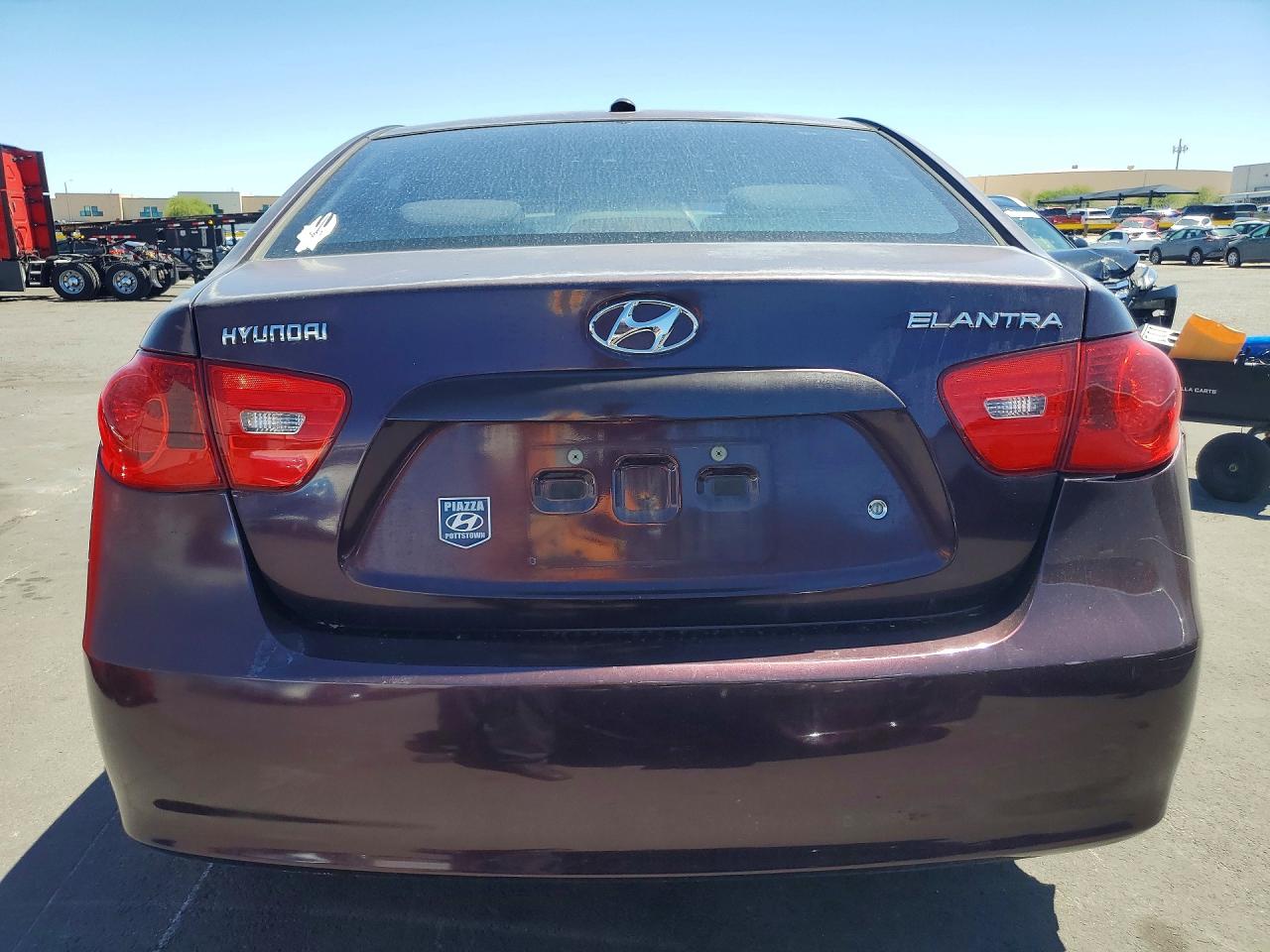 2008 Hyundai Elantra Gls Purple vin: KMHDU46D68U540864