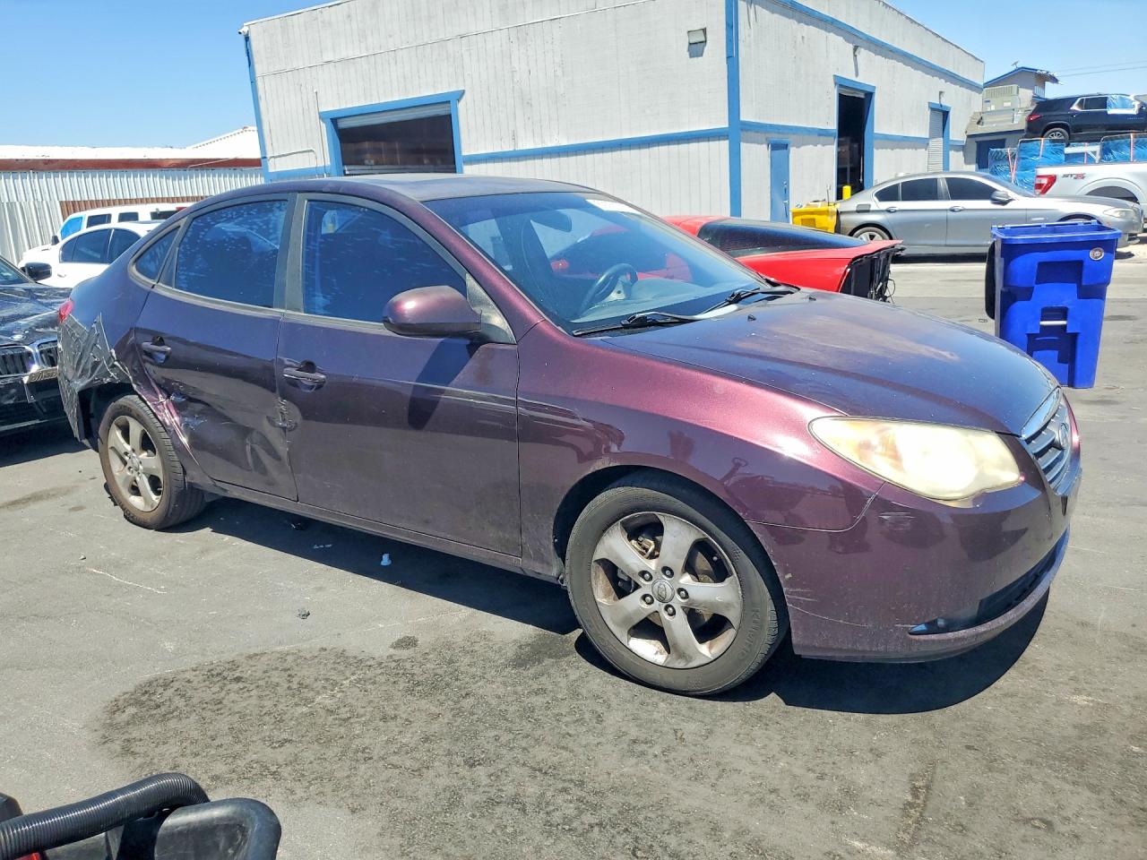 2008 Hyundai Elantra Gls Purple vin: KMHDU46D68U540864